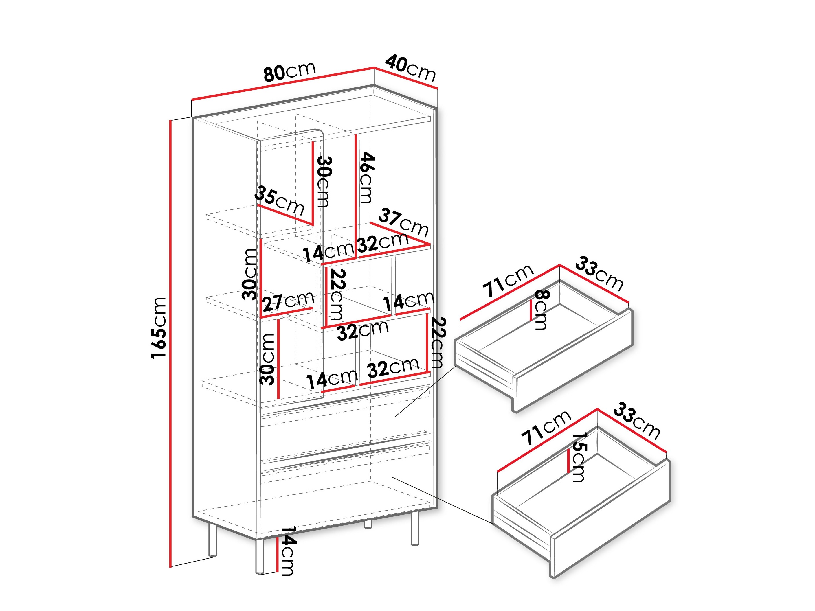 Hylly Fiosono 105 (Eukalyptus + Tammi)