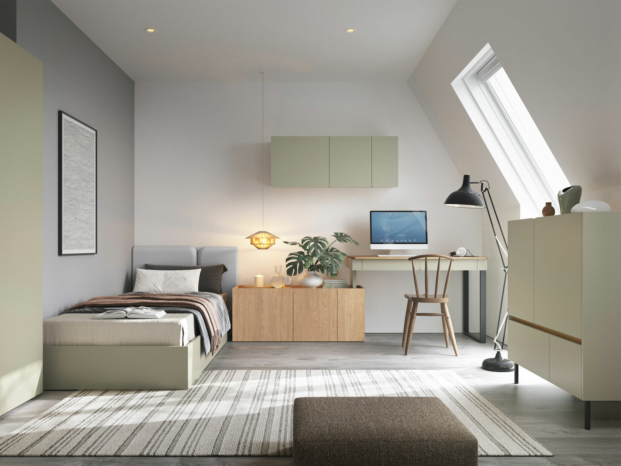 Seinäkaappi Fiosono 111 (Eukalyptus + Tammi)