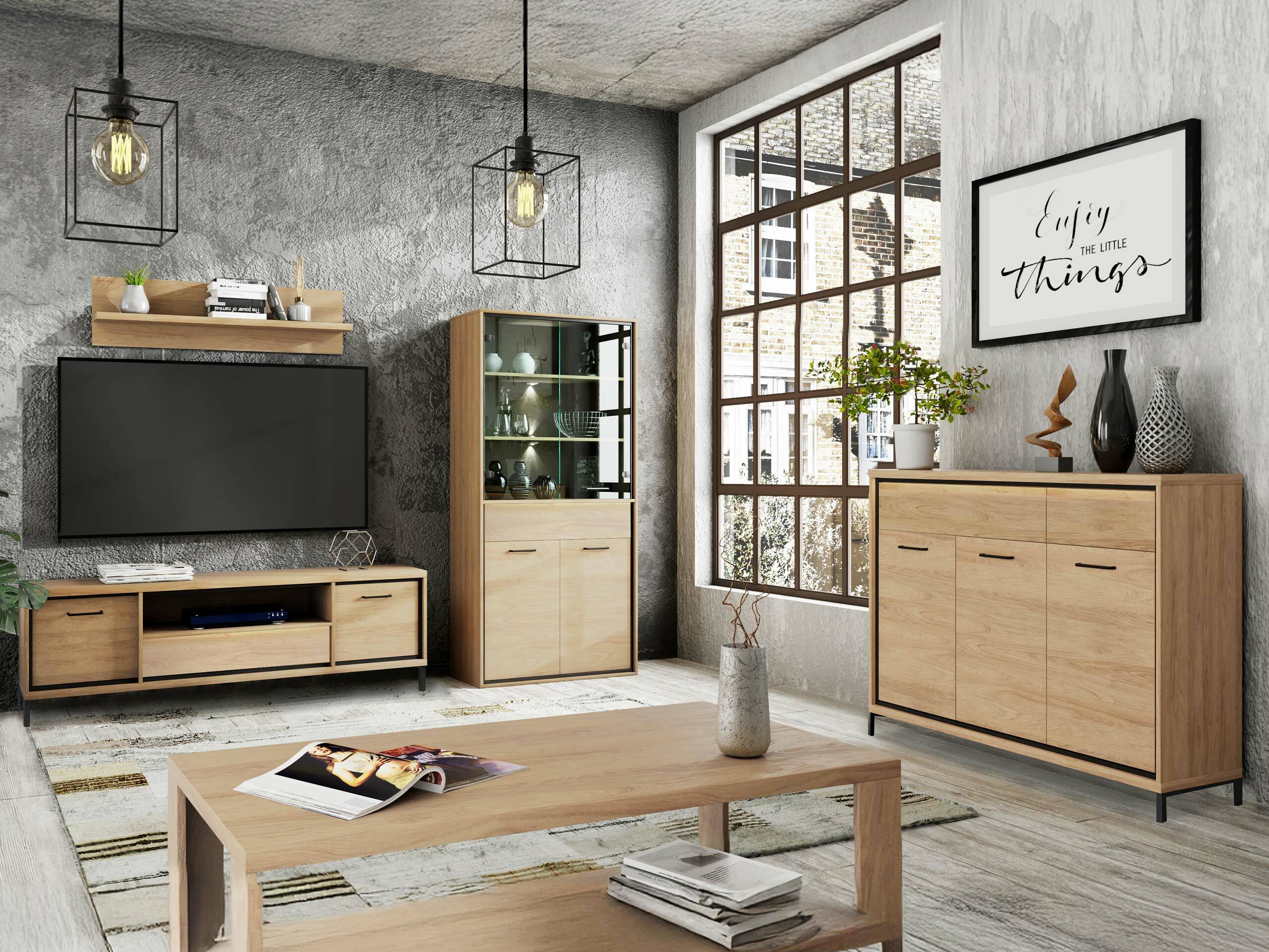 Olohuonesetti Etrmoni 118 (Vaalea puu)