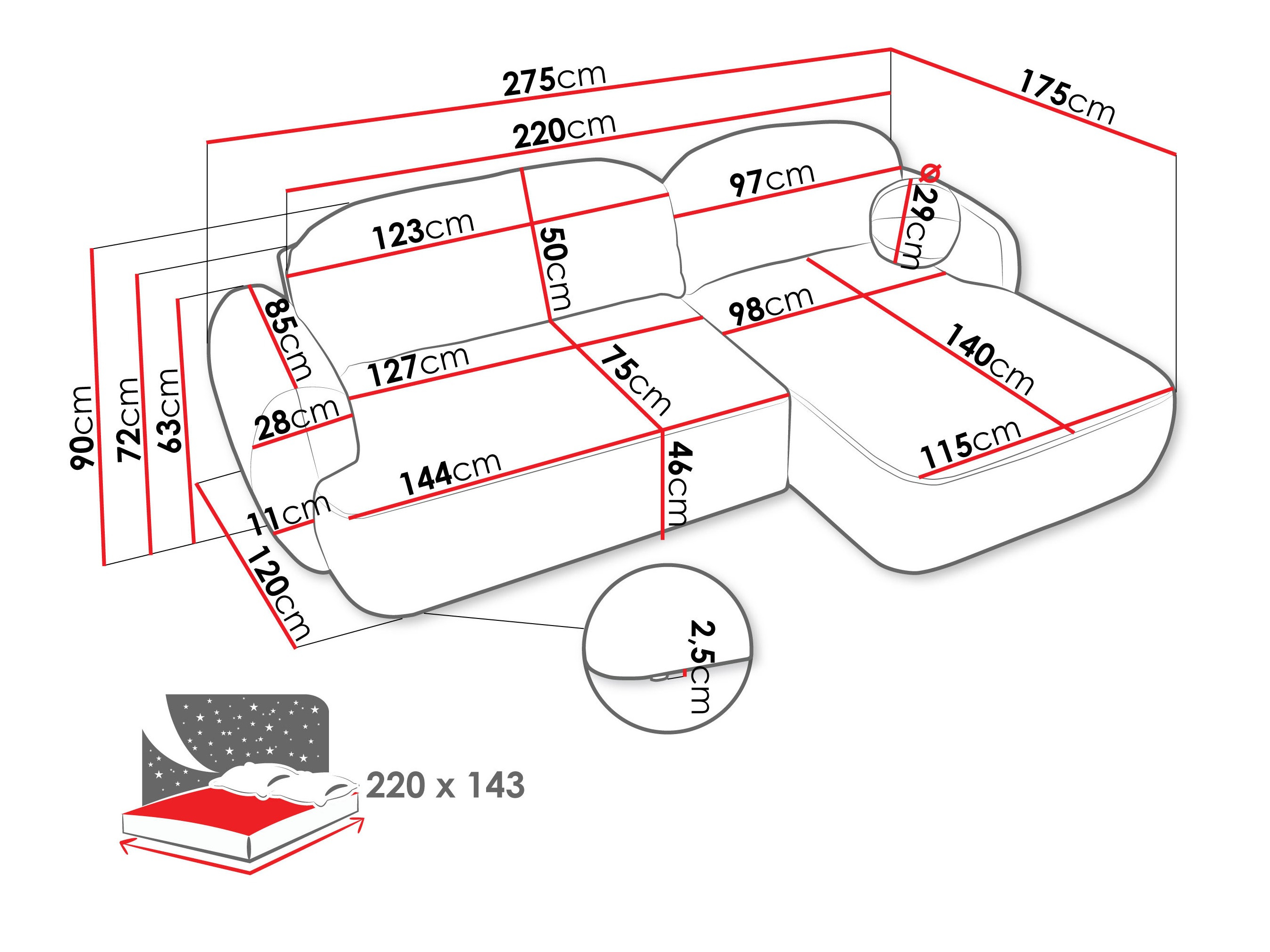 Kulmasohva TrendyNest Ardea I (Now Or Never 03)