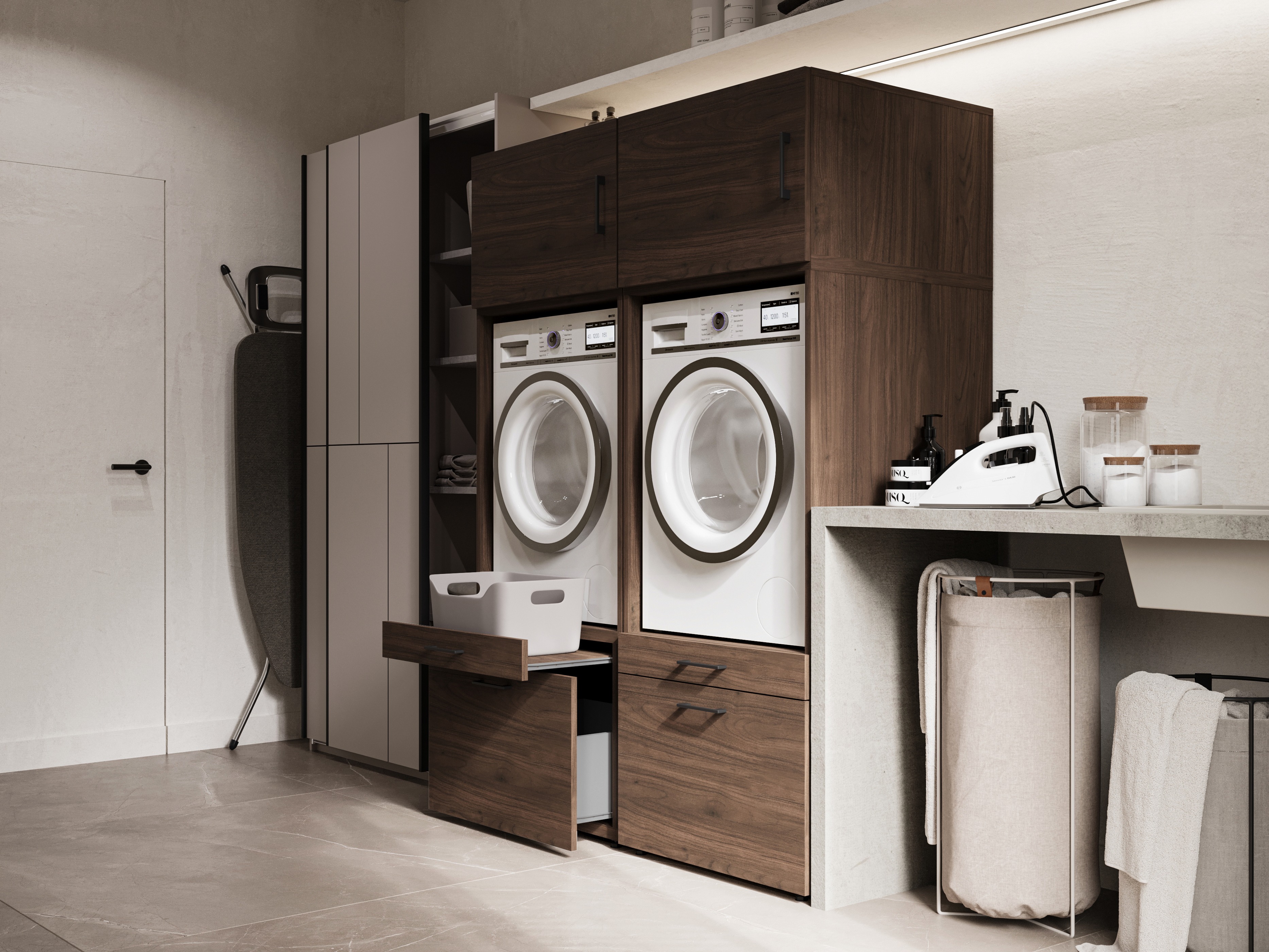 Kylpyhuonesetti Novdele 107 (Pähkinä)