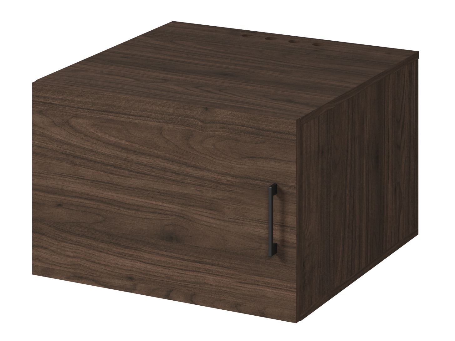 Seinäkiinnitteinen kylpyhuonekaappi Novdele 104 (Pähkinä)