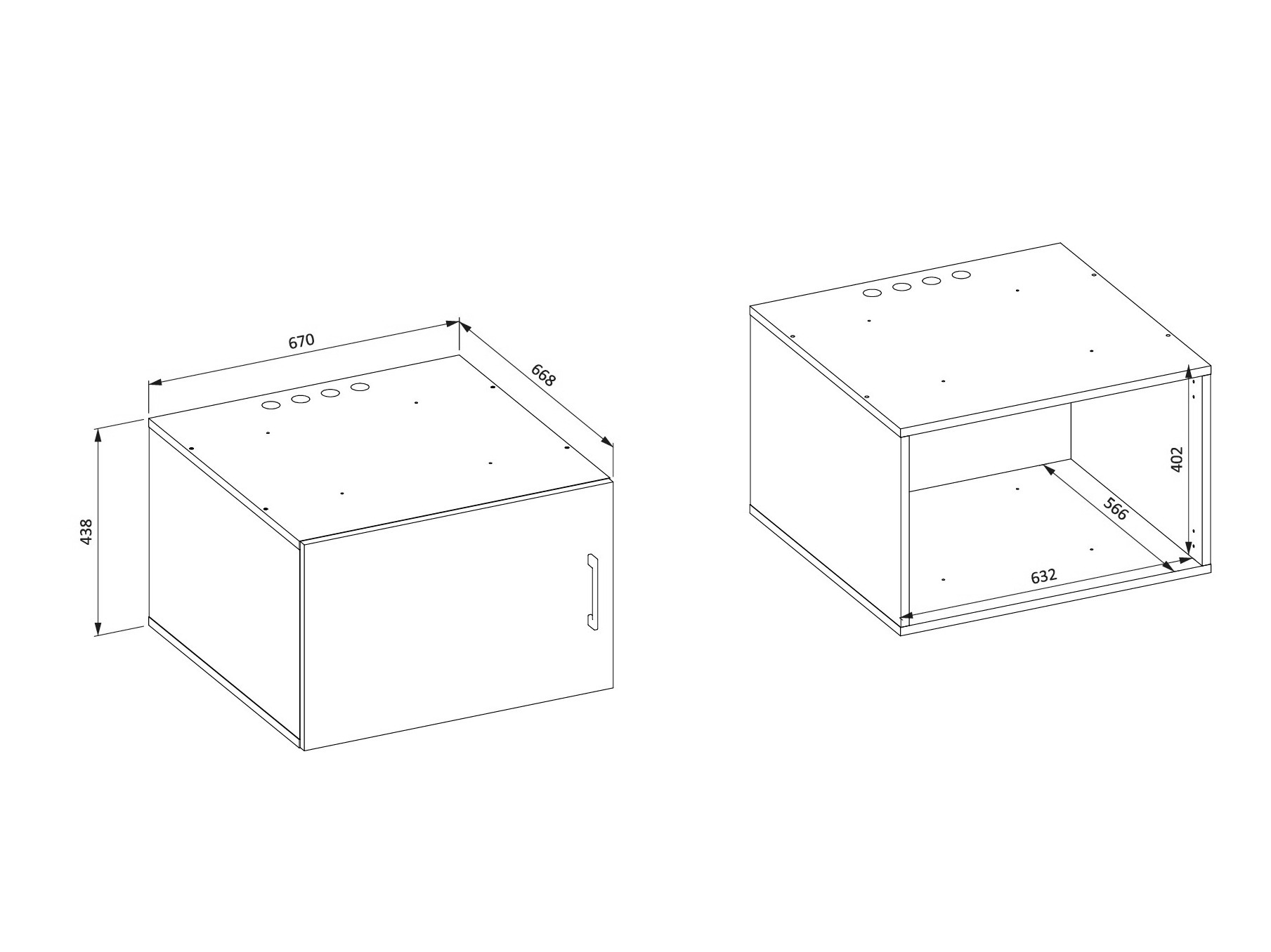 Seinäkiinnitteinen kylpyhuonekaappi Novdele 104 (Pähkinä)