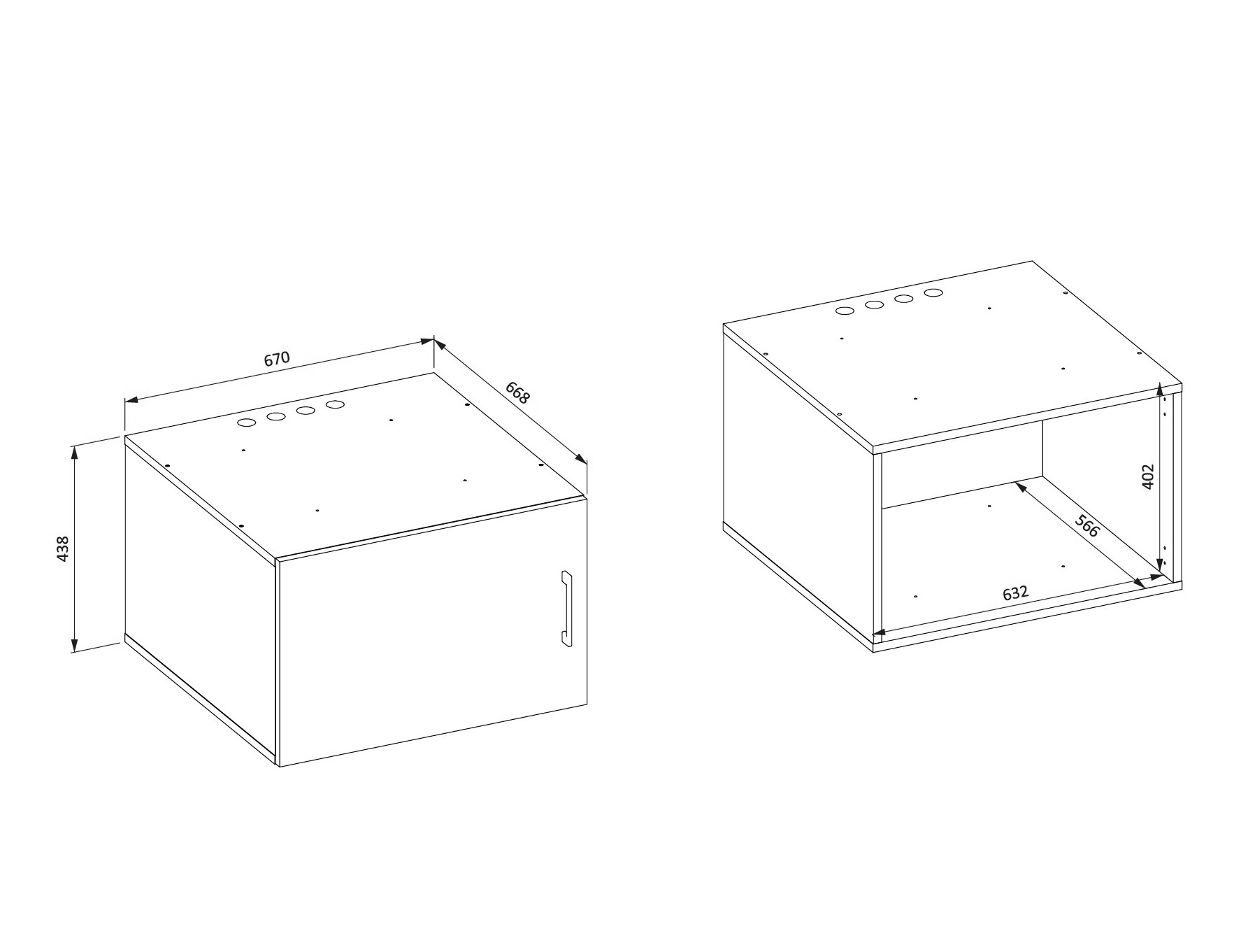 Seinäkiinnitteinen kylpyhuonekaappi Novdele 104 (Valkoinen)