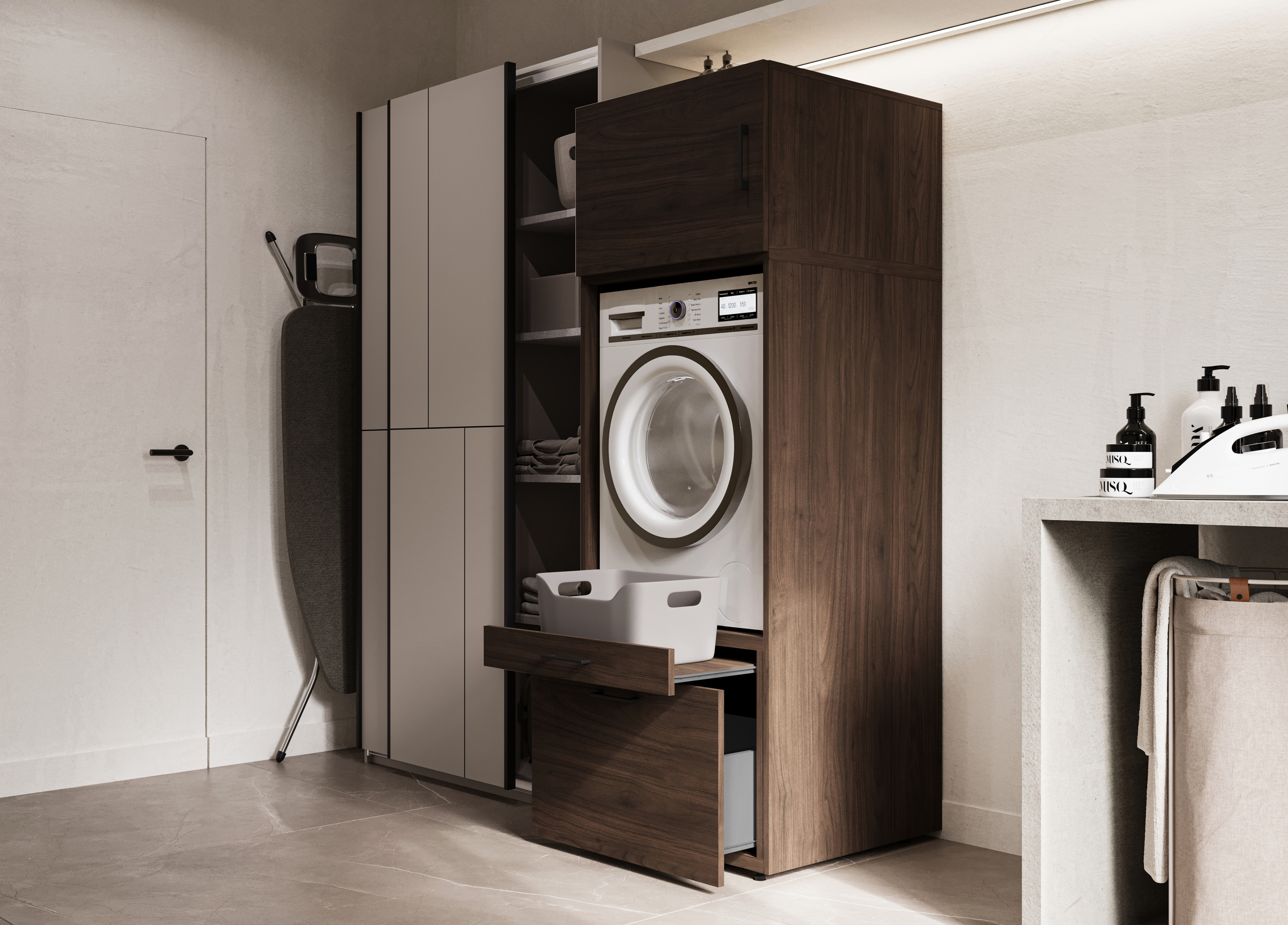 Kylpyhuonesetti Novdele 106 (Pähkinä)