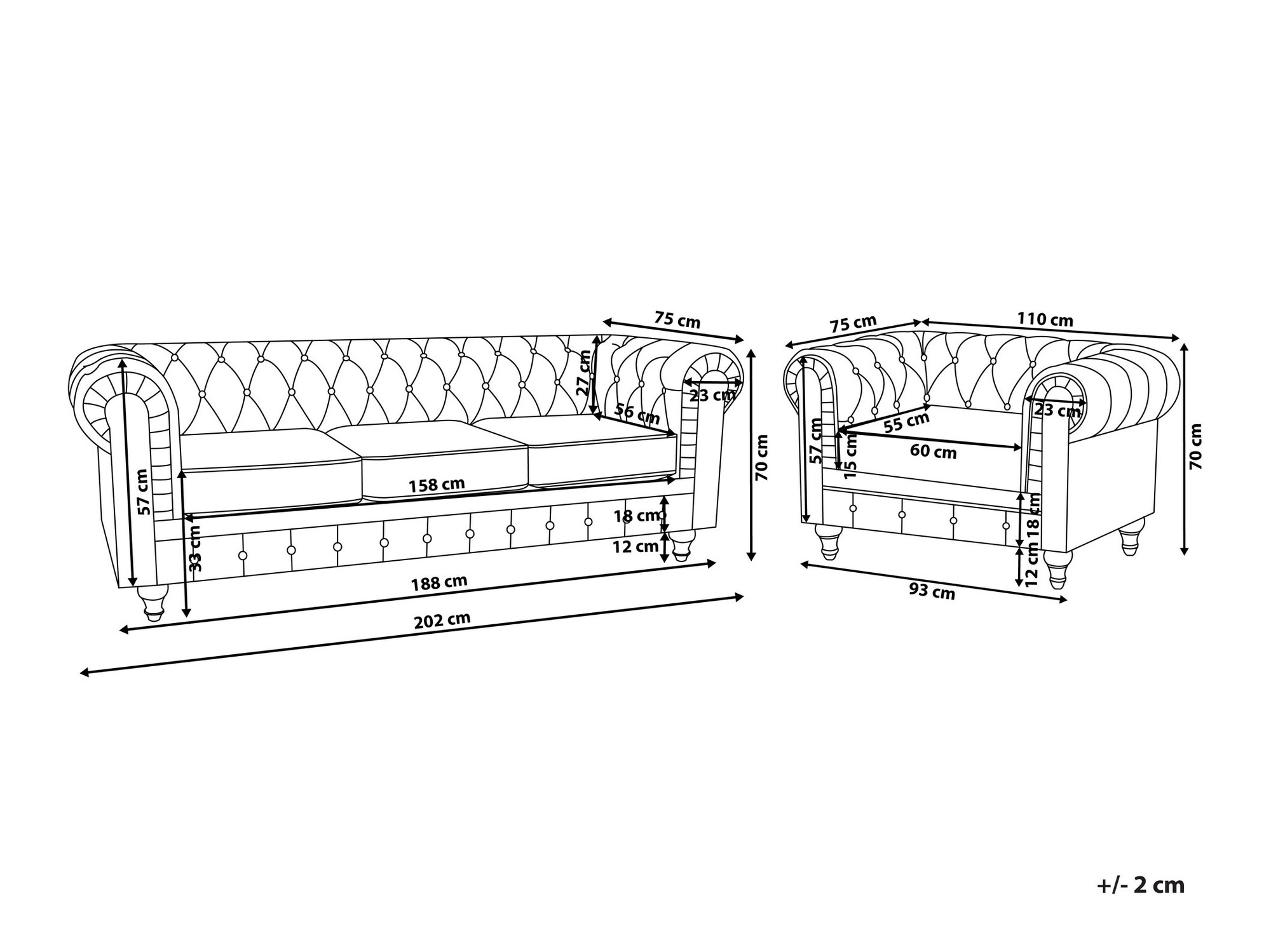 Verhoiltu huonekalusetti SE2922 vaurioitunut pakkaus