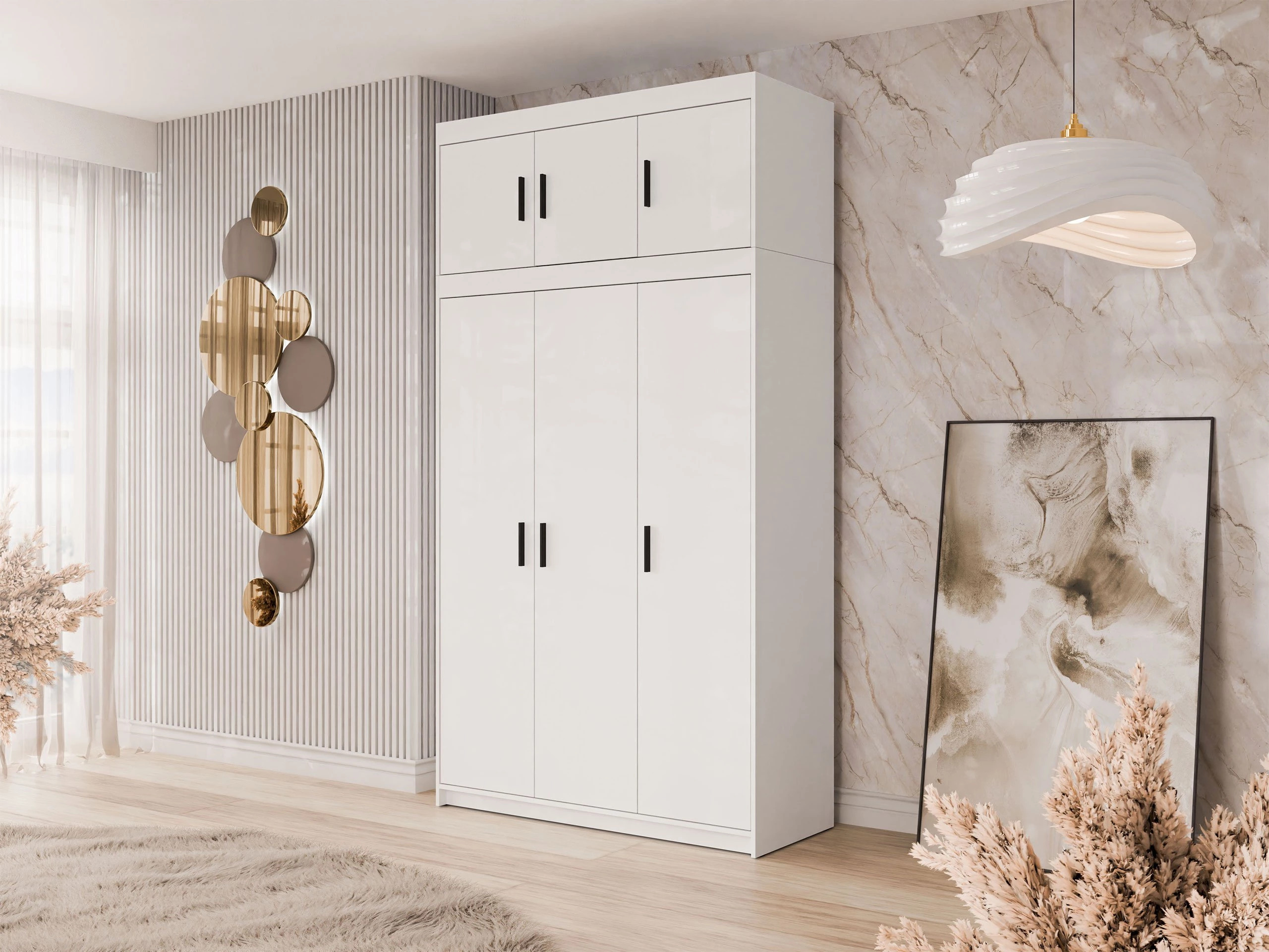 Vaatekaappi Novduni 104 (Valkoinen)