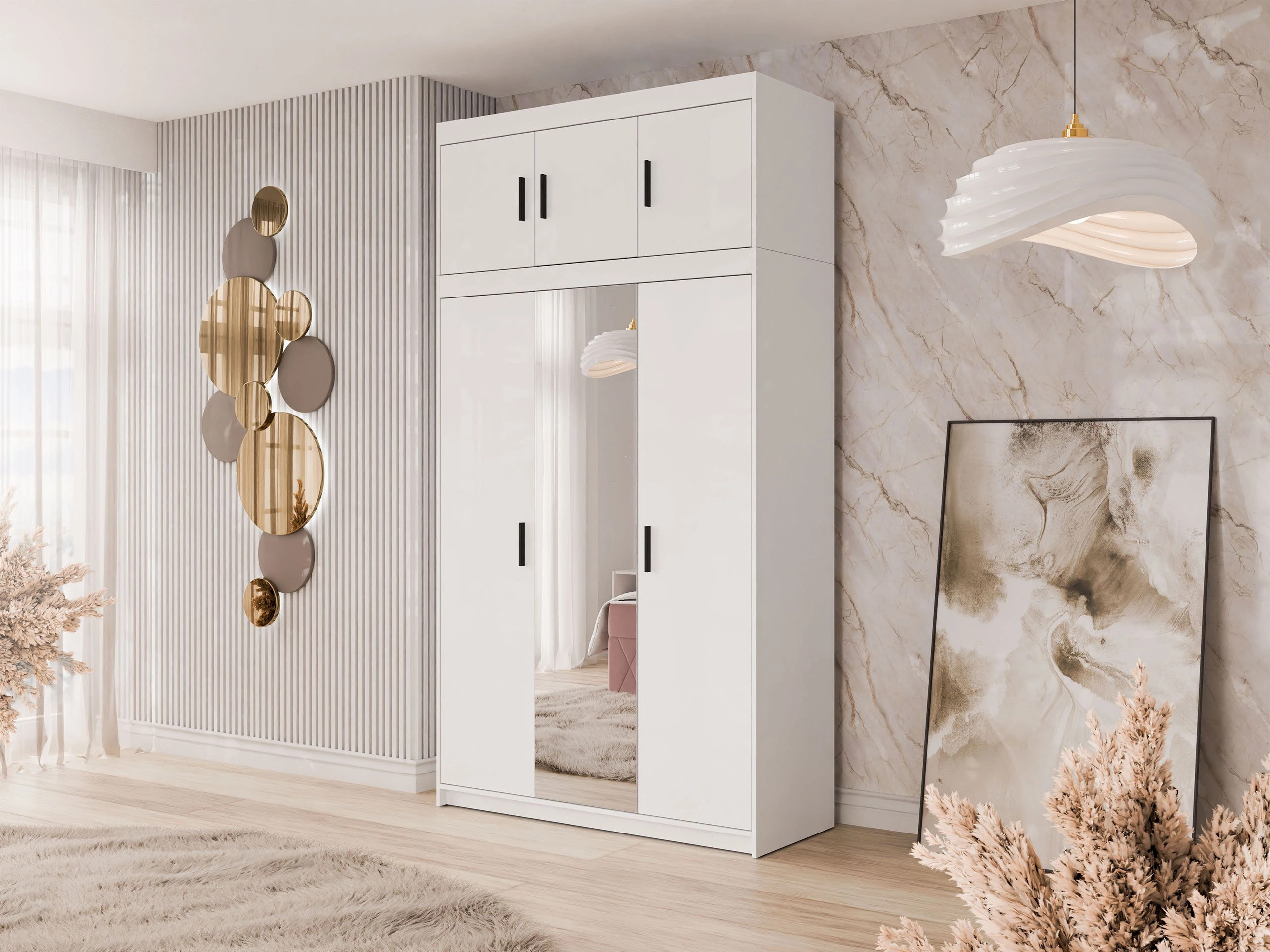 Vaatekaappi Novduni 105 (Valkoinen)