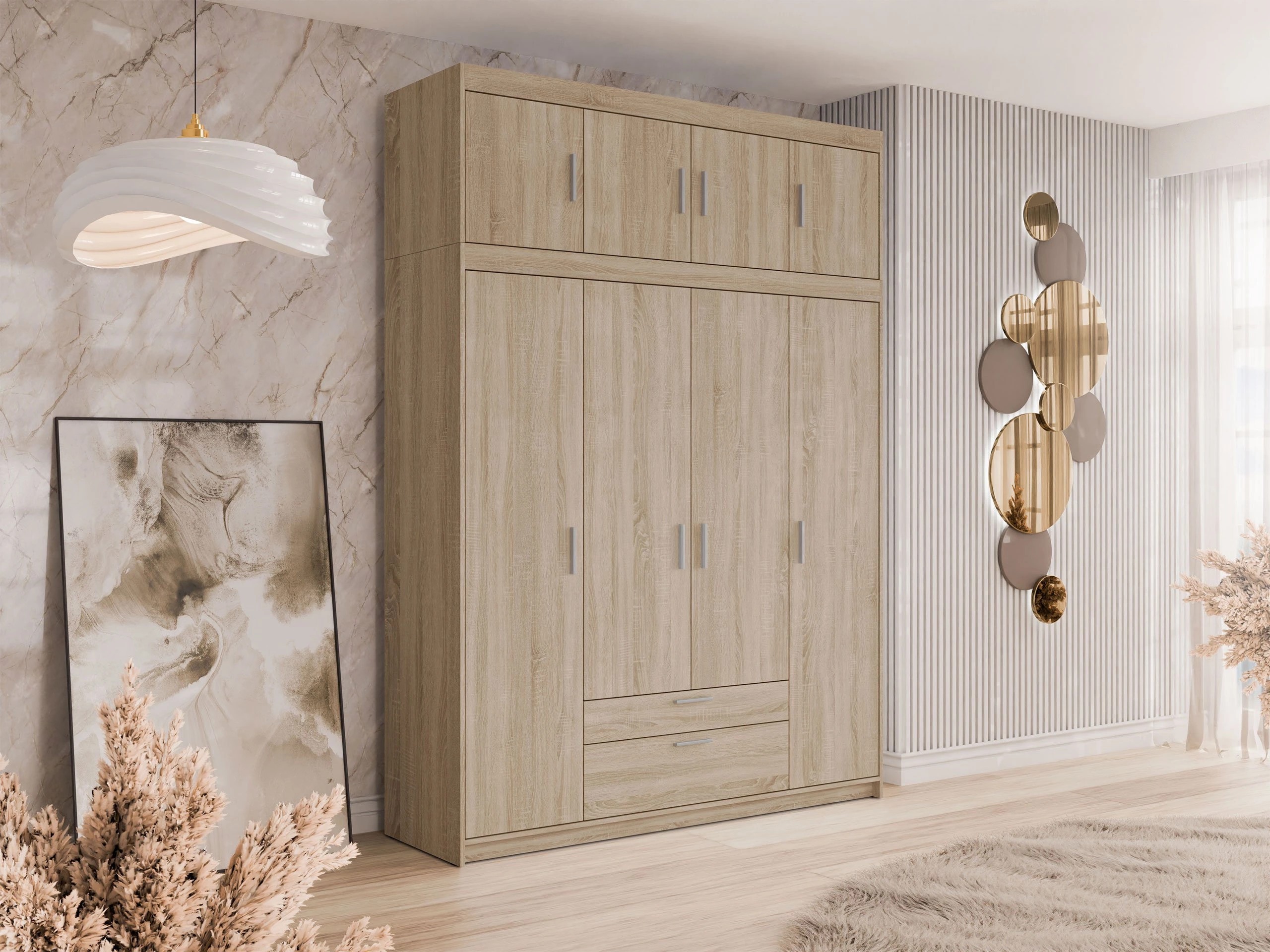 Vaatekaappi Novduni 106 (Sonoma-tammi)