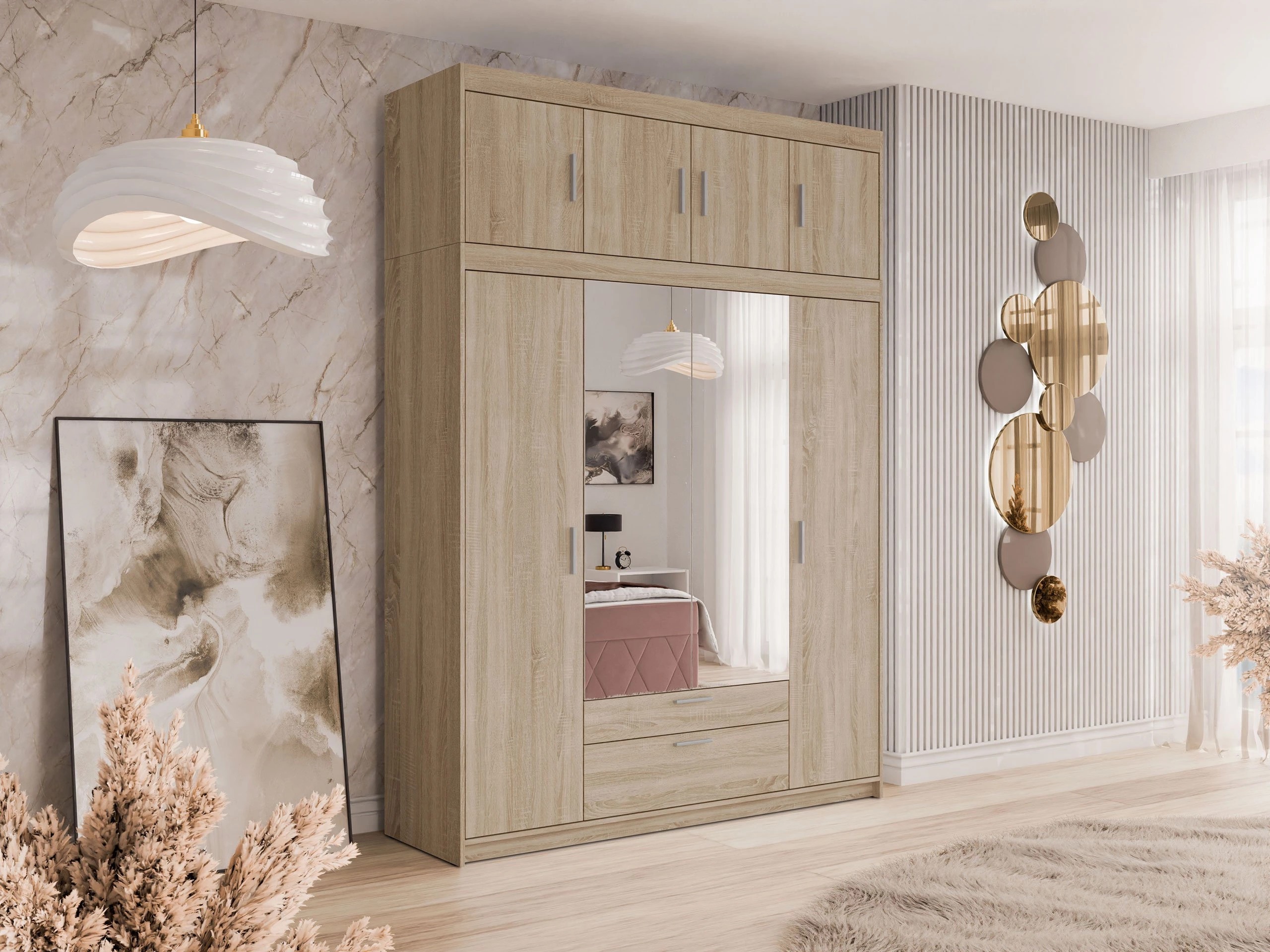 Vaatekaappi Novduni 109 (Sonoma-tammi)