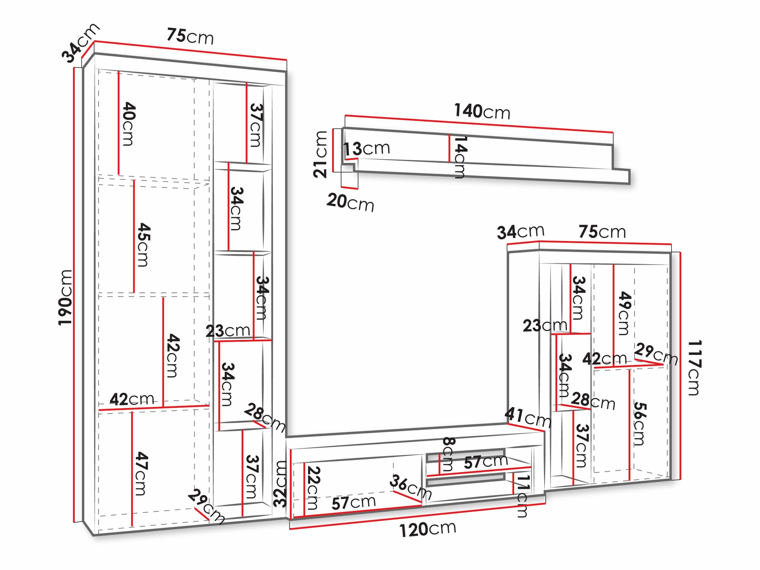 Olohuonesetti Soca (Valkoinen)