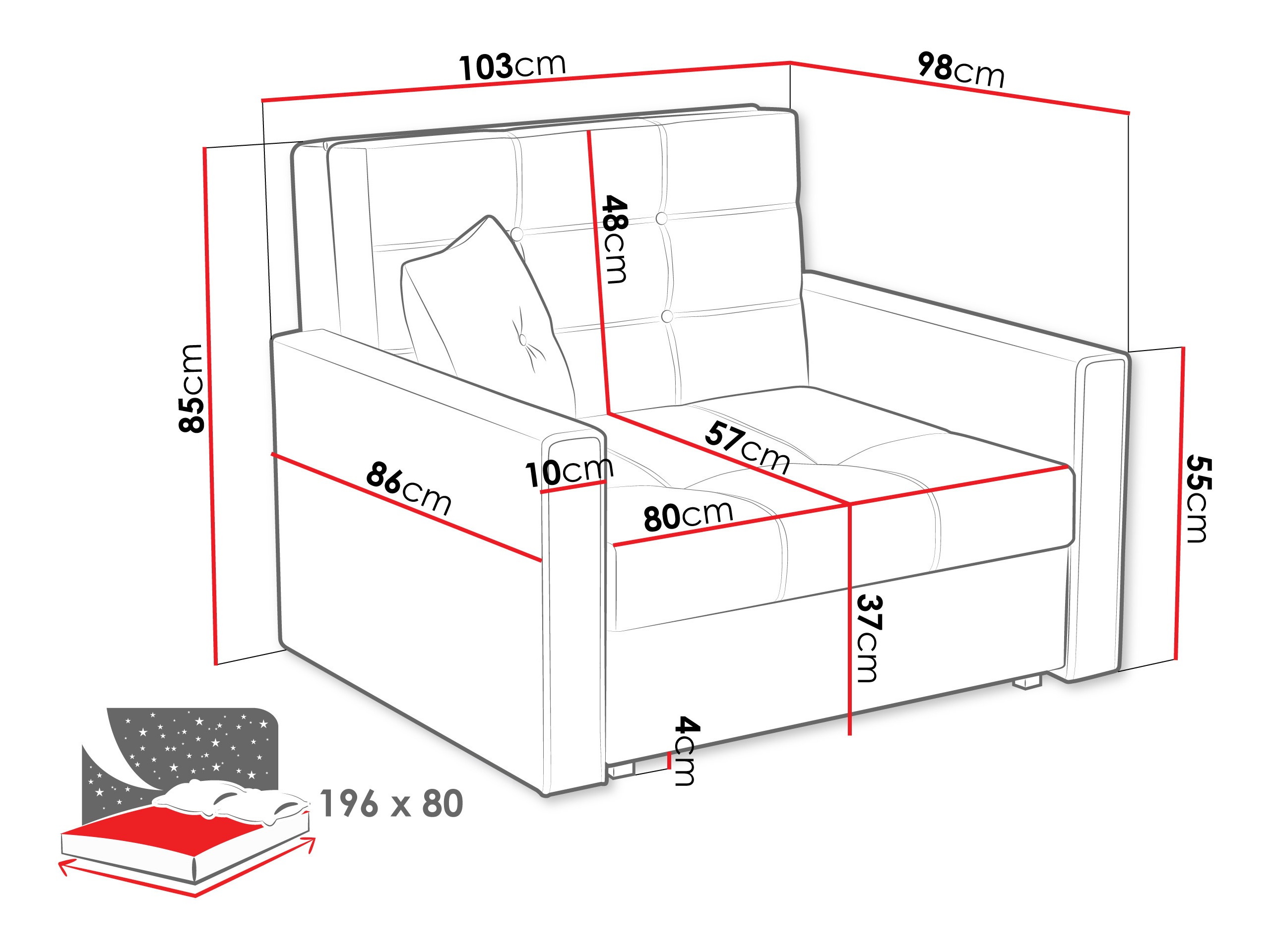 Nojatuoli Columbus 101 (Tatum 279)