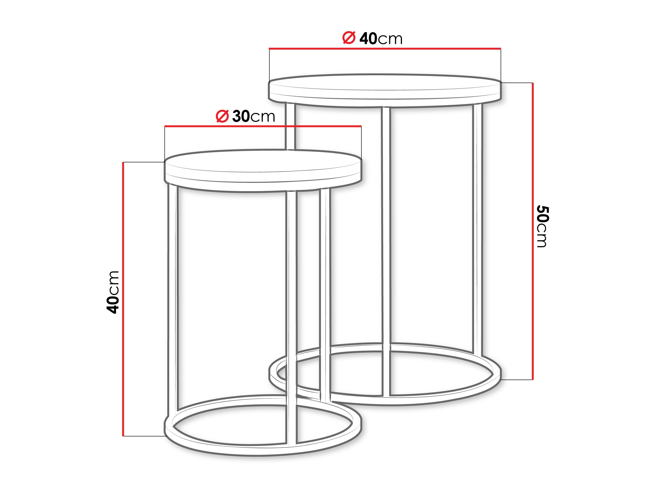 Sivupöytäsetti Iter (Beige)