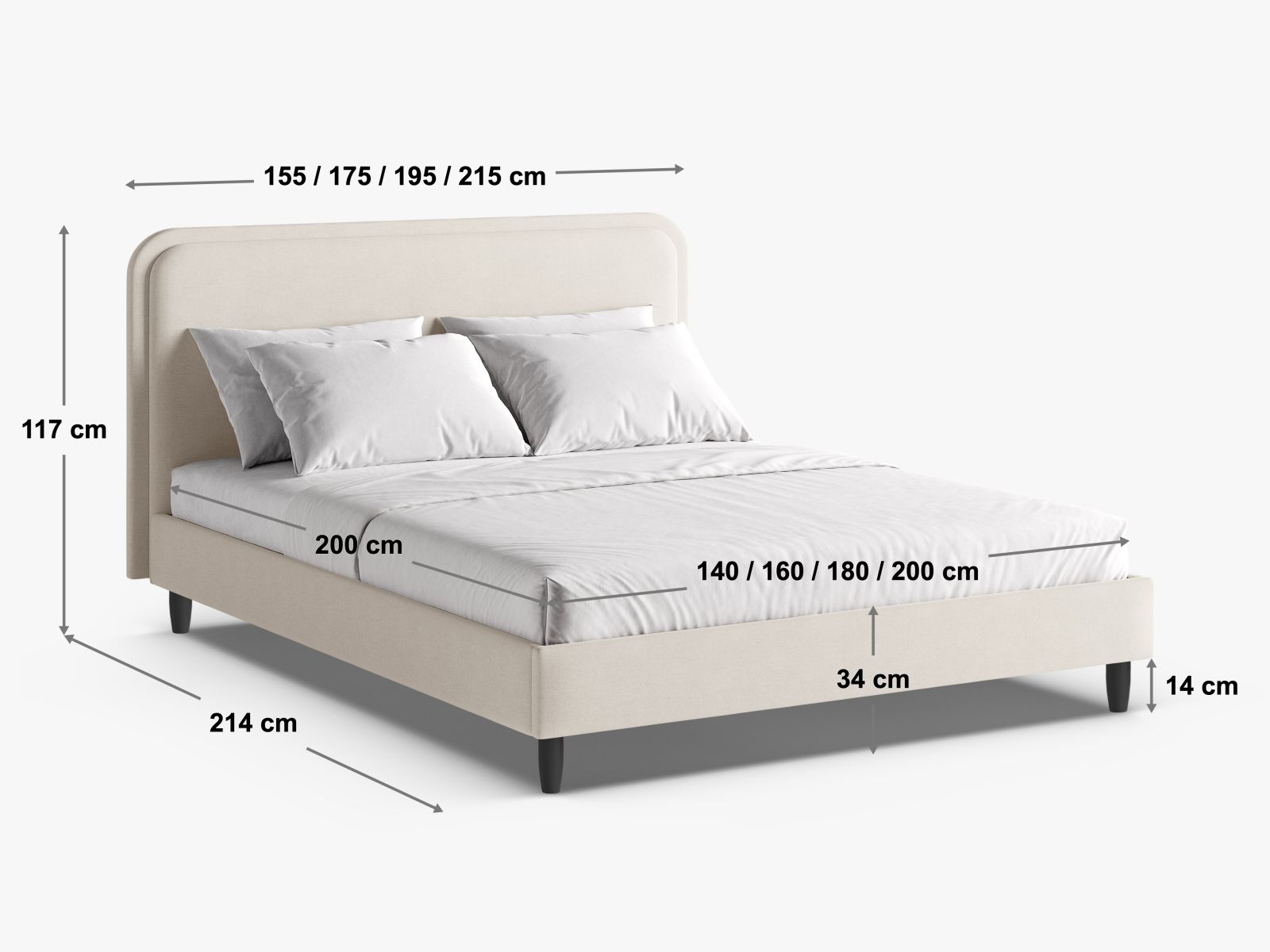 Sänky Beckley 333 (Magic Velvet 2243 + Vega 37)