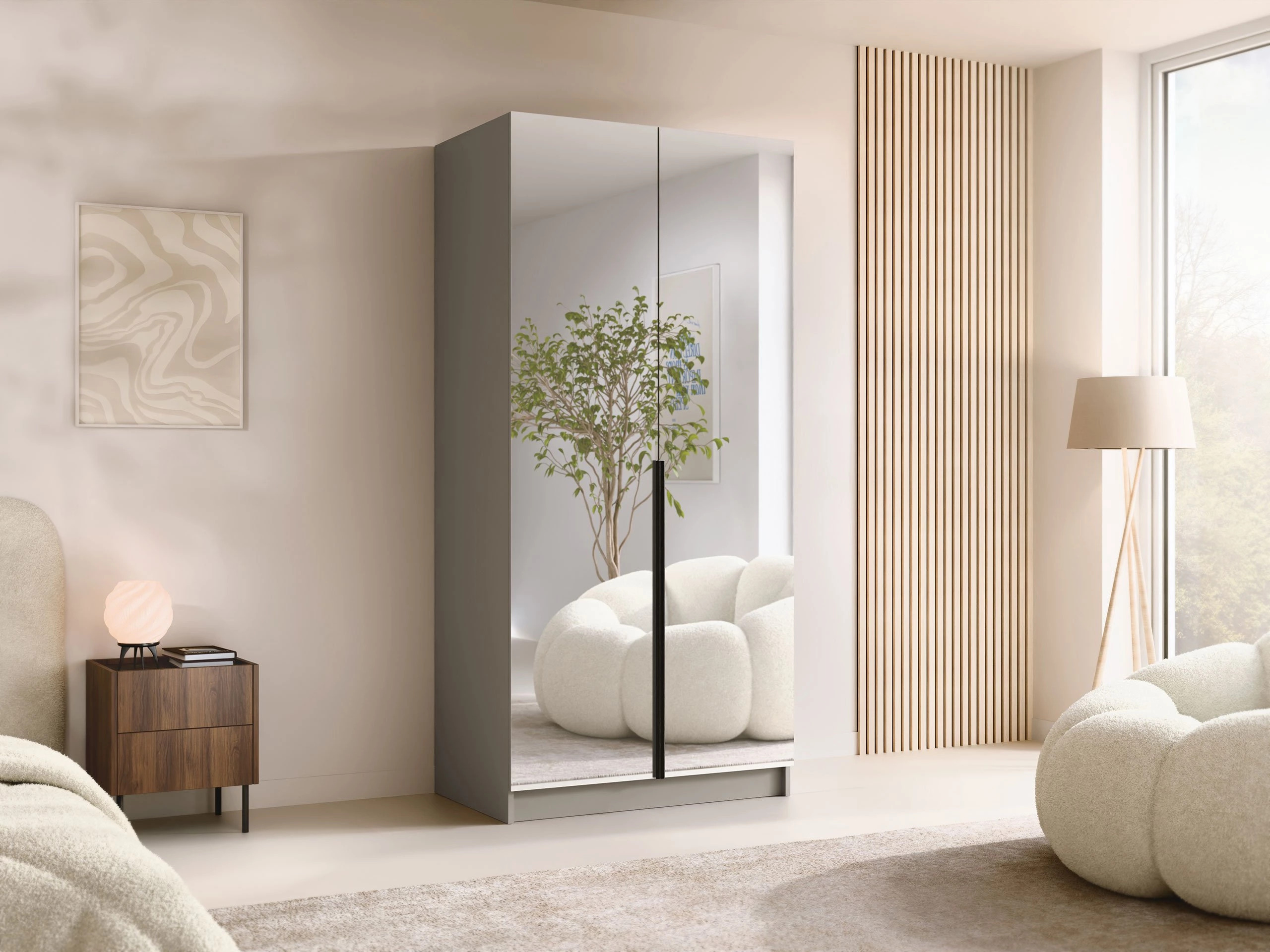 Vaatekaappi Closico 193 (Kashmir + Musta)