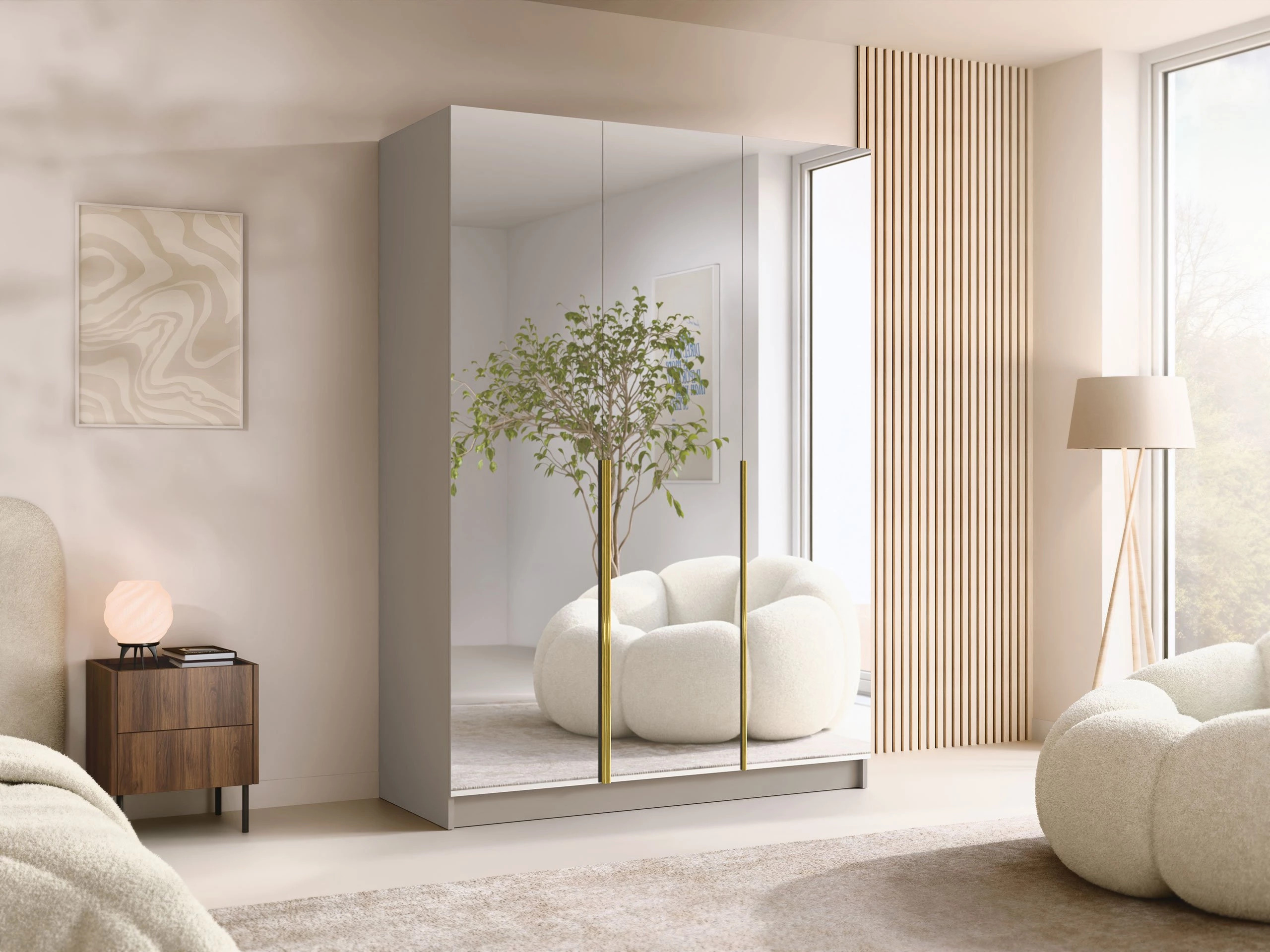 Vaatekaappi Closico 196 (Kashmir + Kultainen)