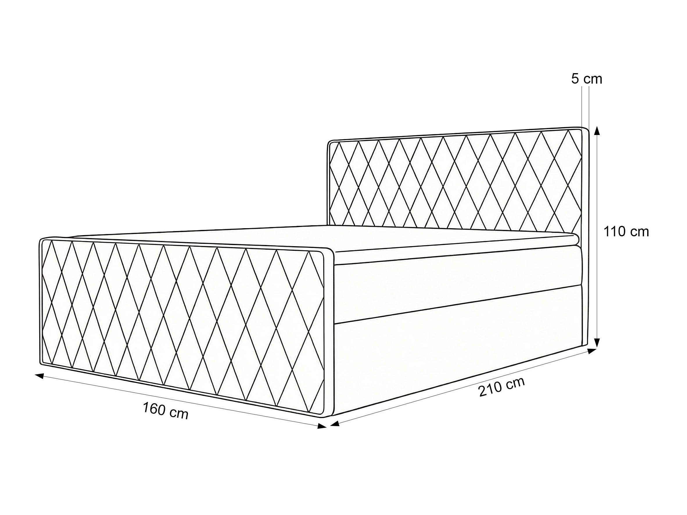 Jenkkisänky Martinez 129 (Magic Velvet 2256)