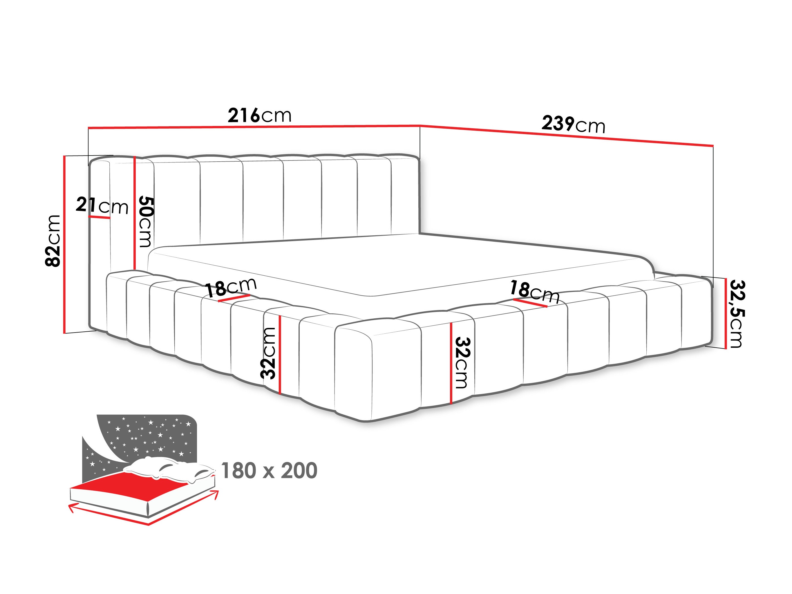 Sänky Hesperia 125 (Kronos 38)