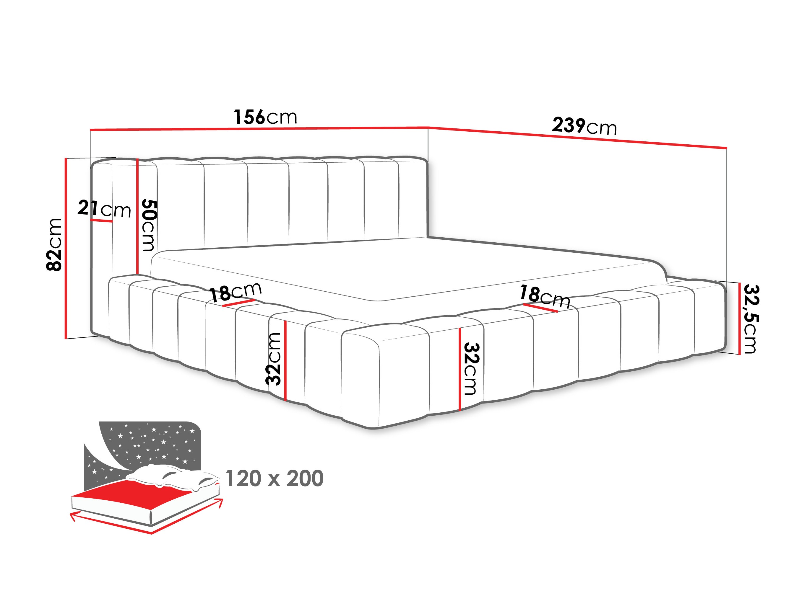 Sänky Hesperia 125 (Paros 02)