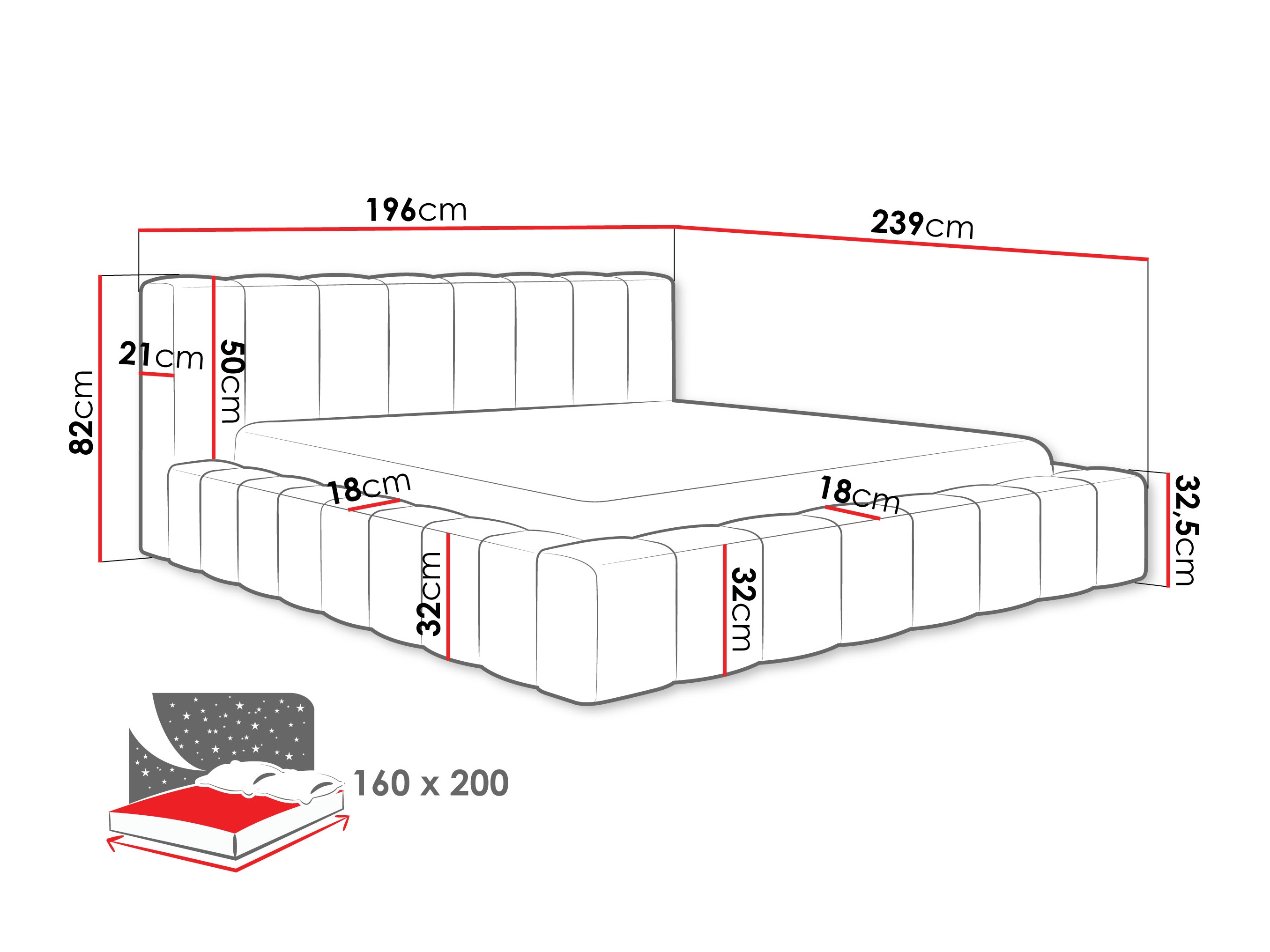Sänky Hesperia 125 (Paros 02)