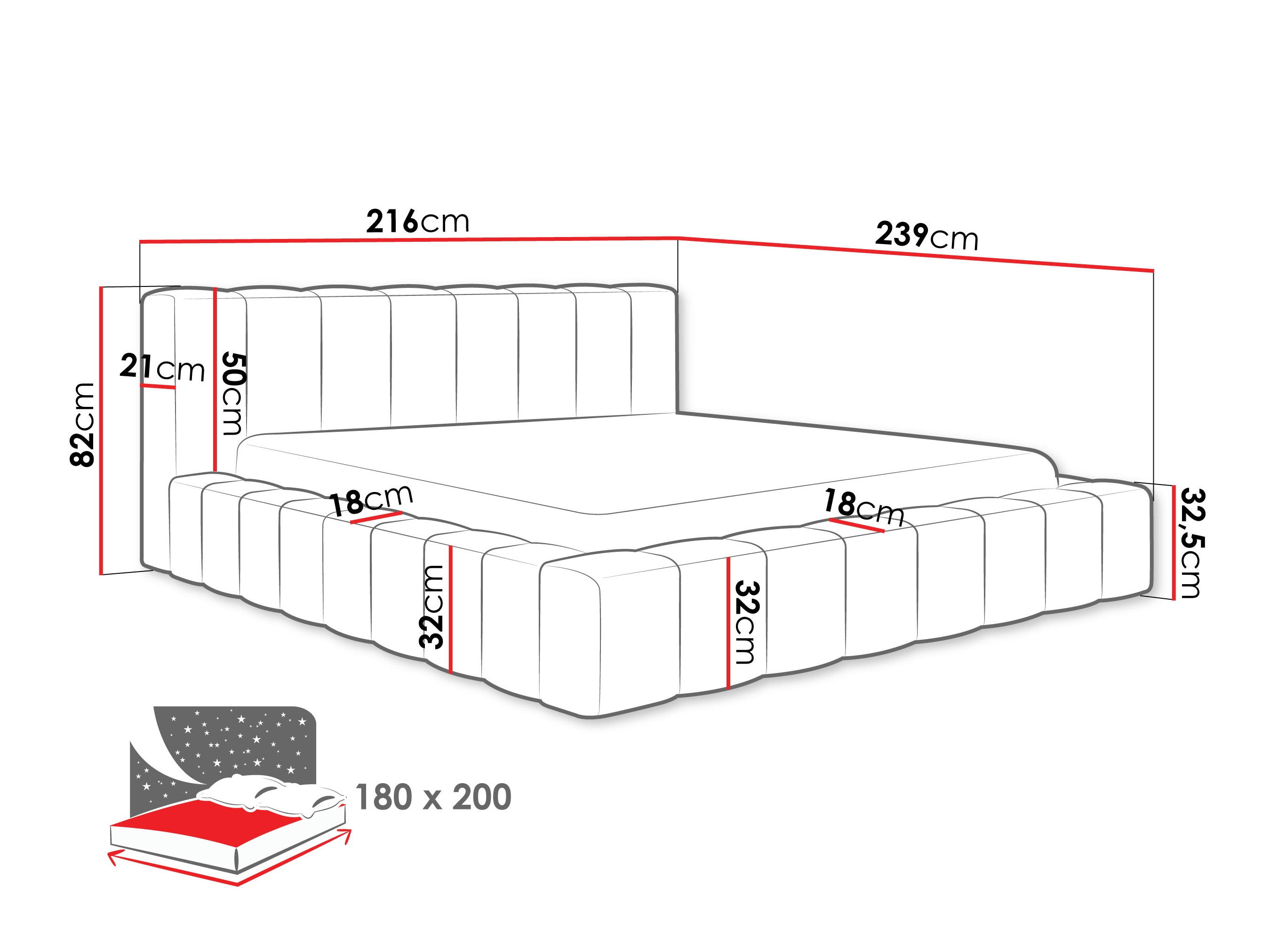 Sänky Hesperia 125 (Paros 02)