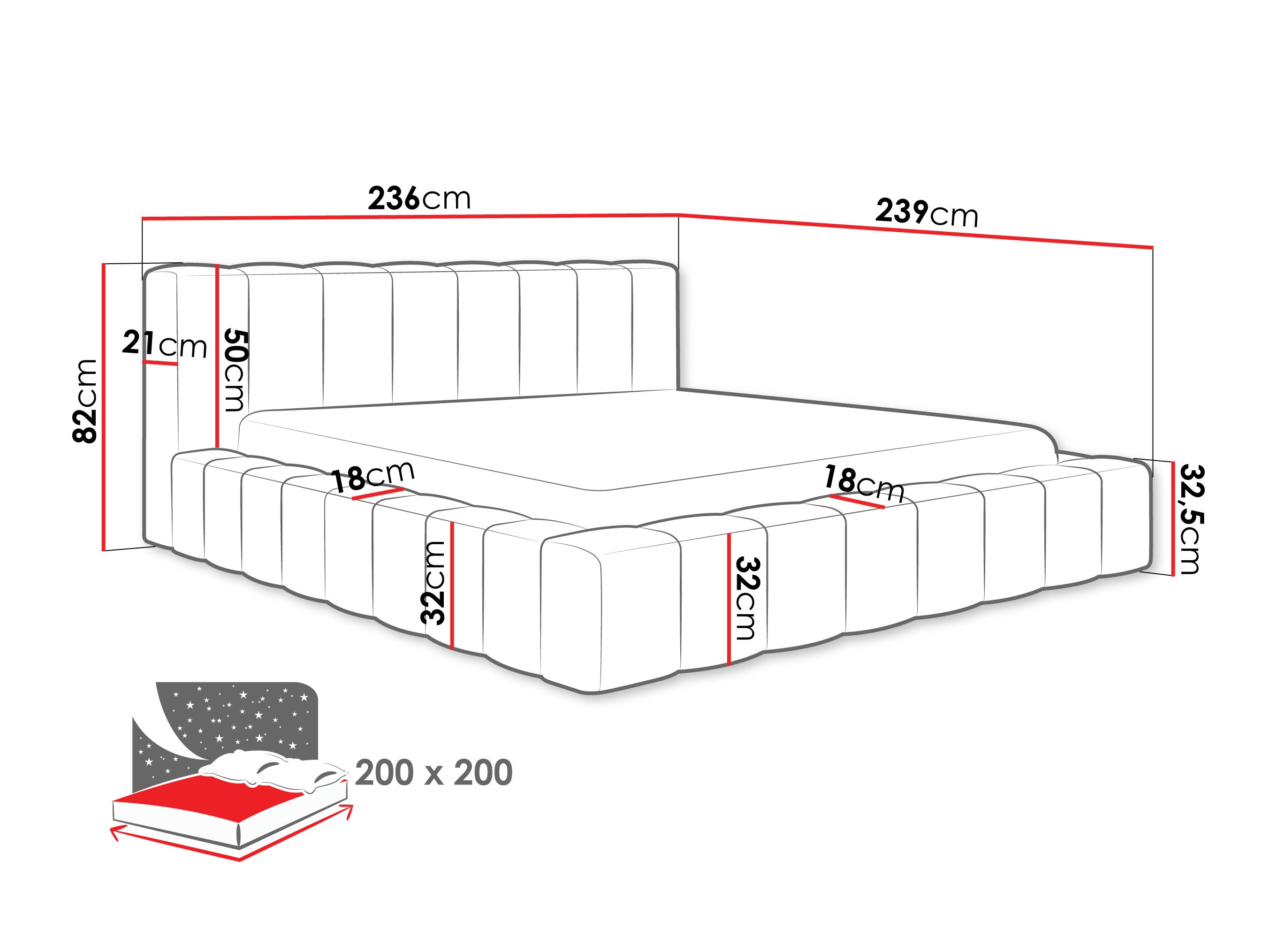 Sänky Hesperia 125 (Paros 02)