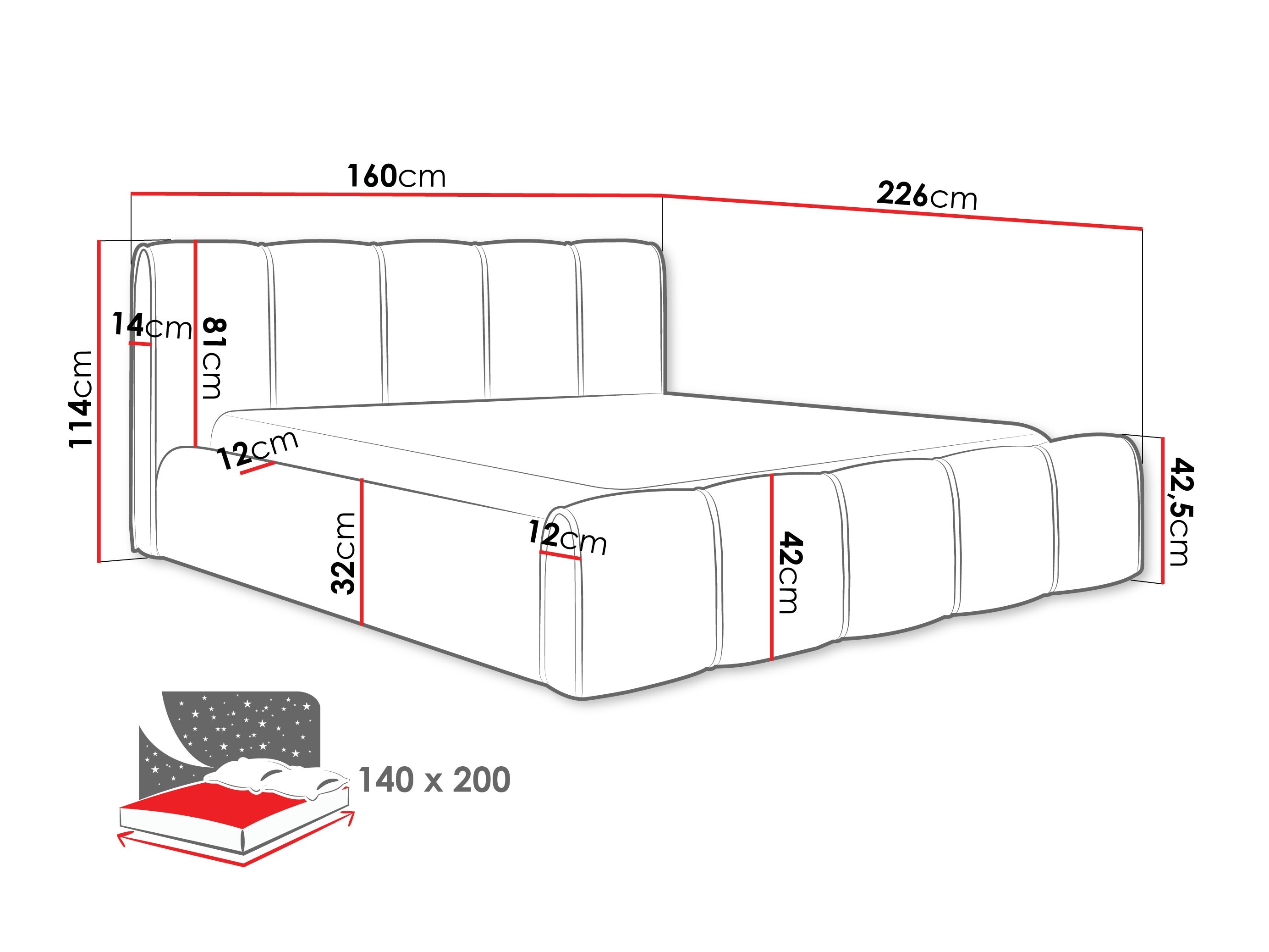 Sänky Clario (Paros 02)