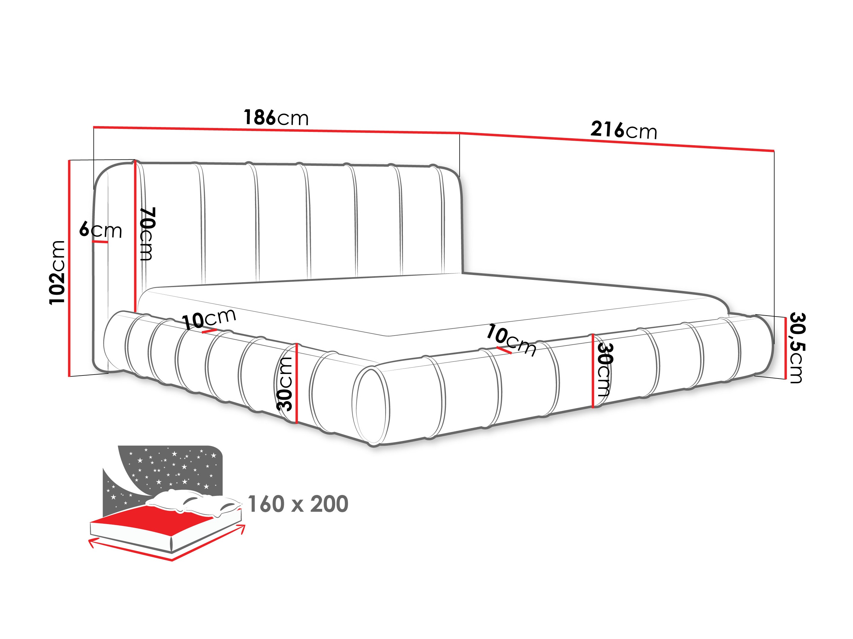 Sänky Cucumos (Paros 02)