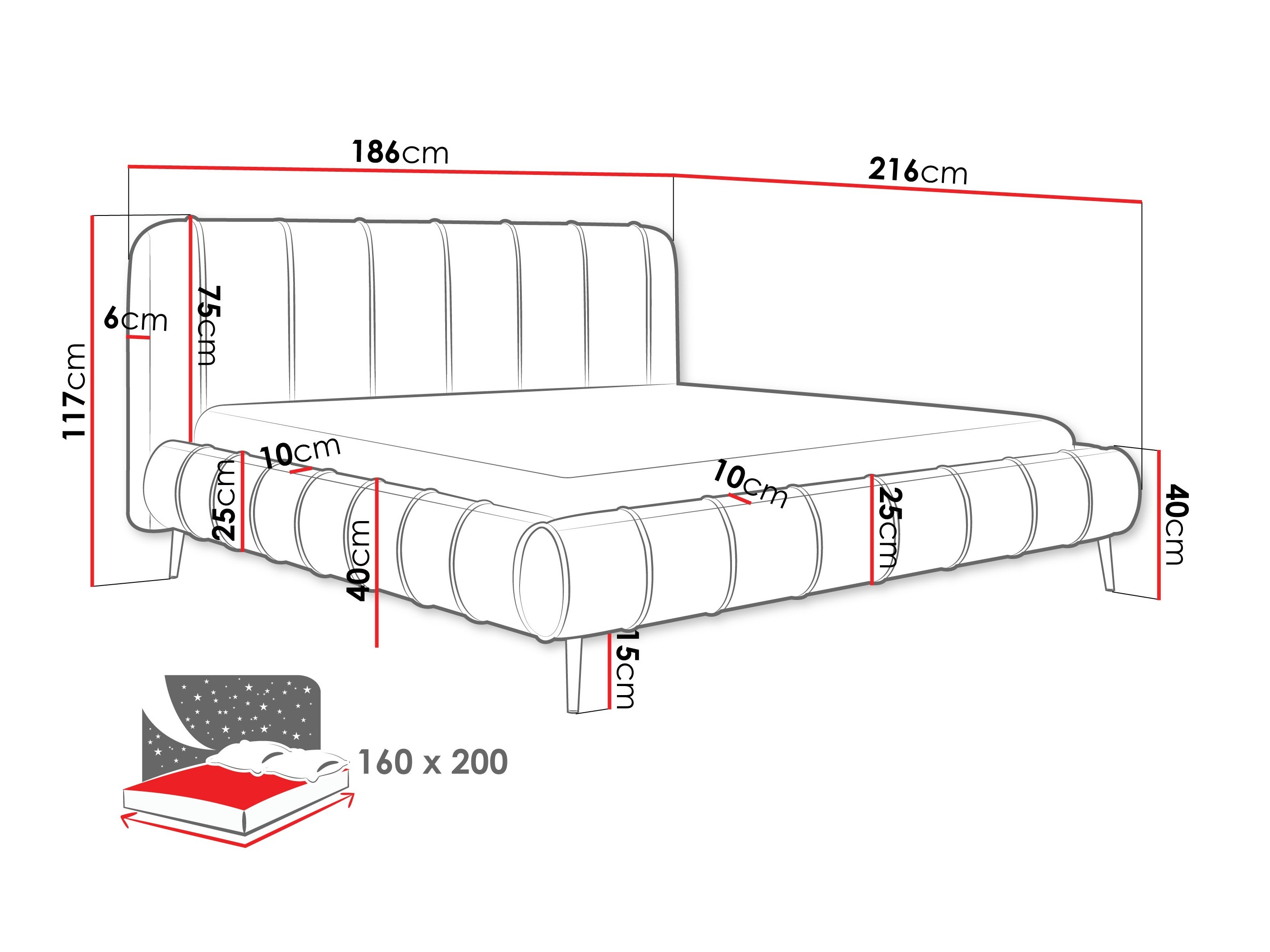Sänky Hesperia 128 (Paros 02)