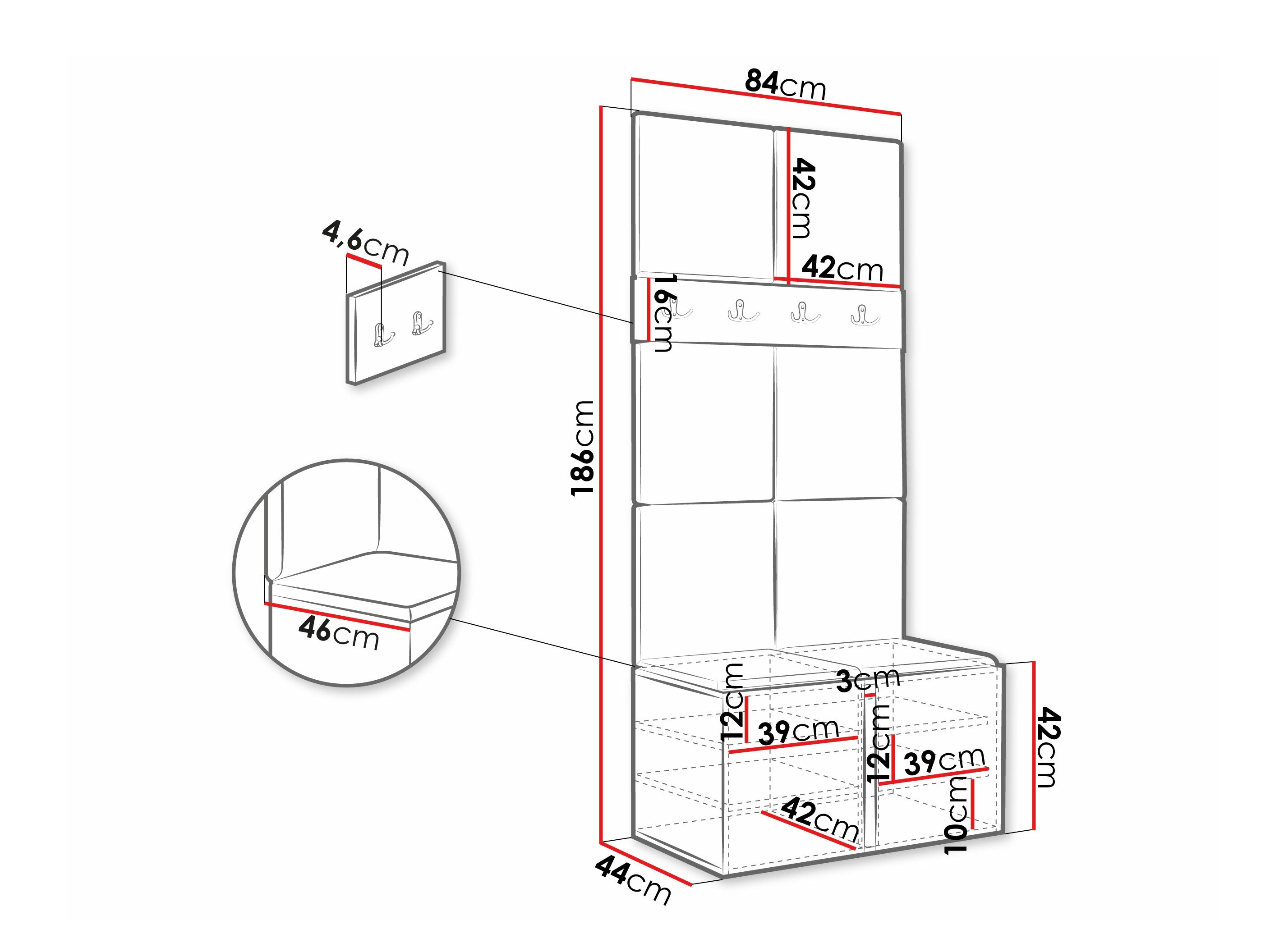 Eteissetti Pinis IV (Valkoinen)