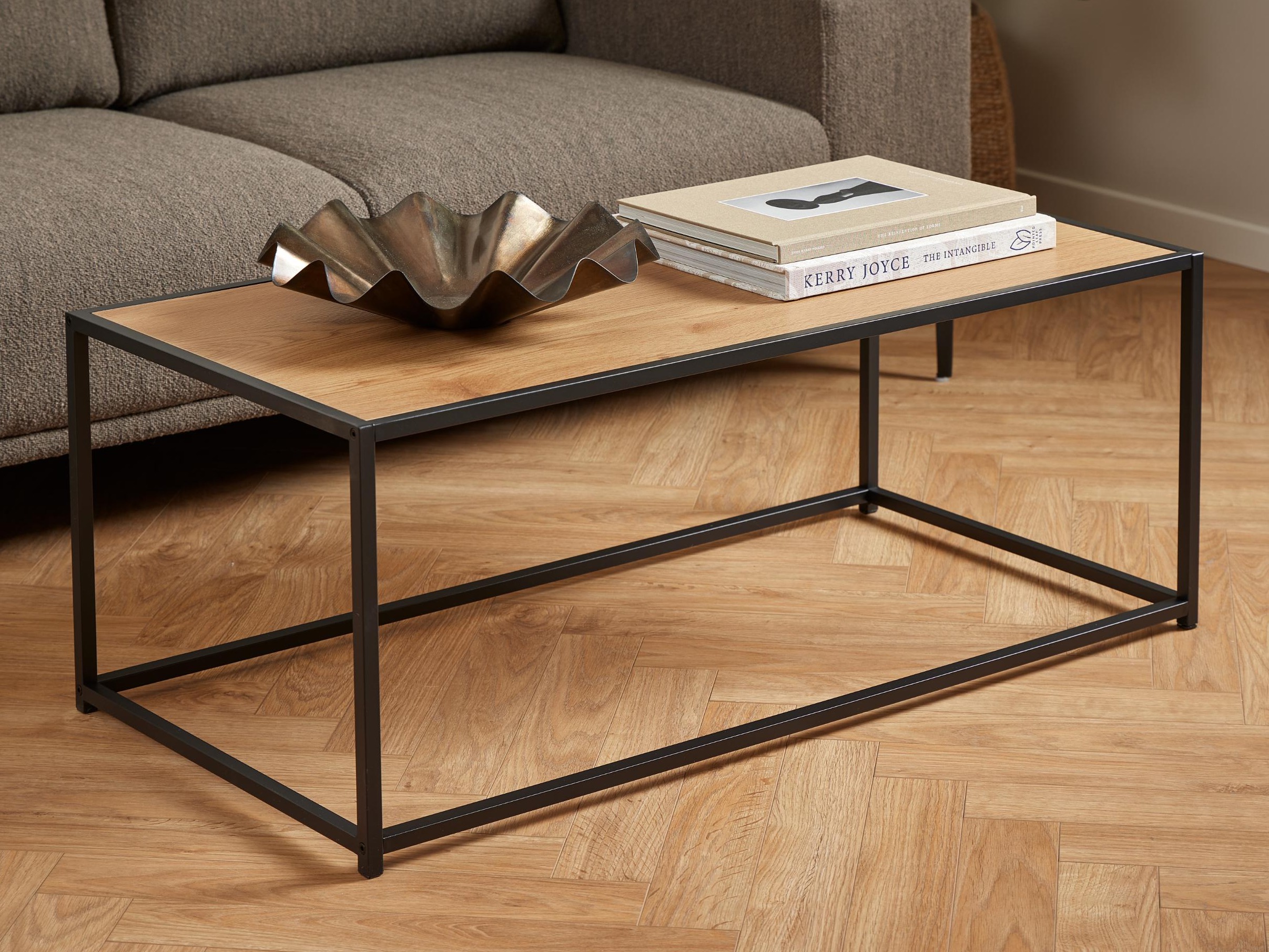 Sohvapöytä Norsica Sevferi 147 (Villi tammi + Musta)