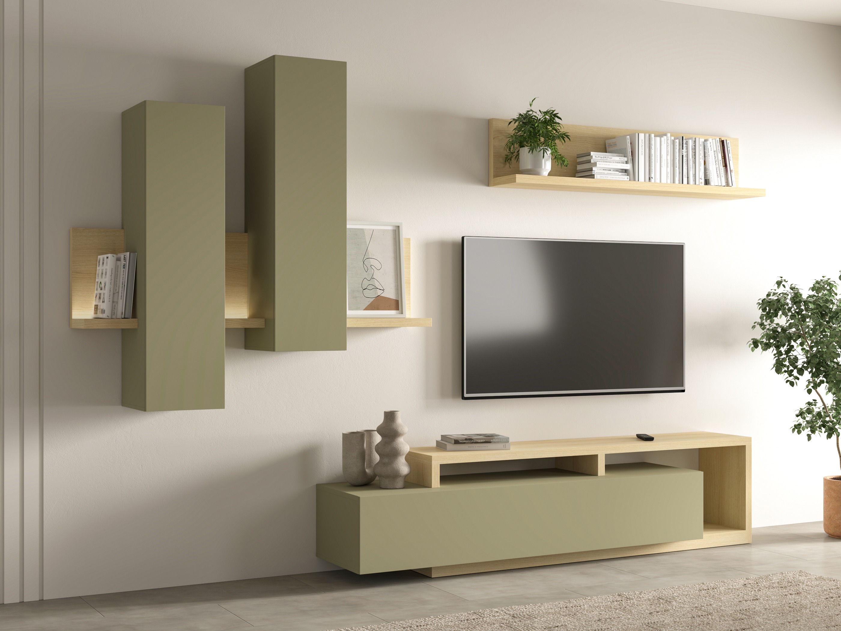 Olohuonesetti Lutiva 100 (Eukalyptus + Tammi)