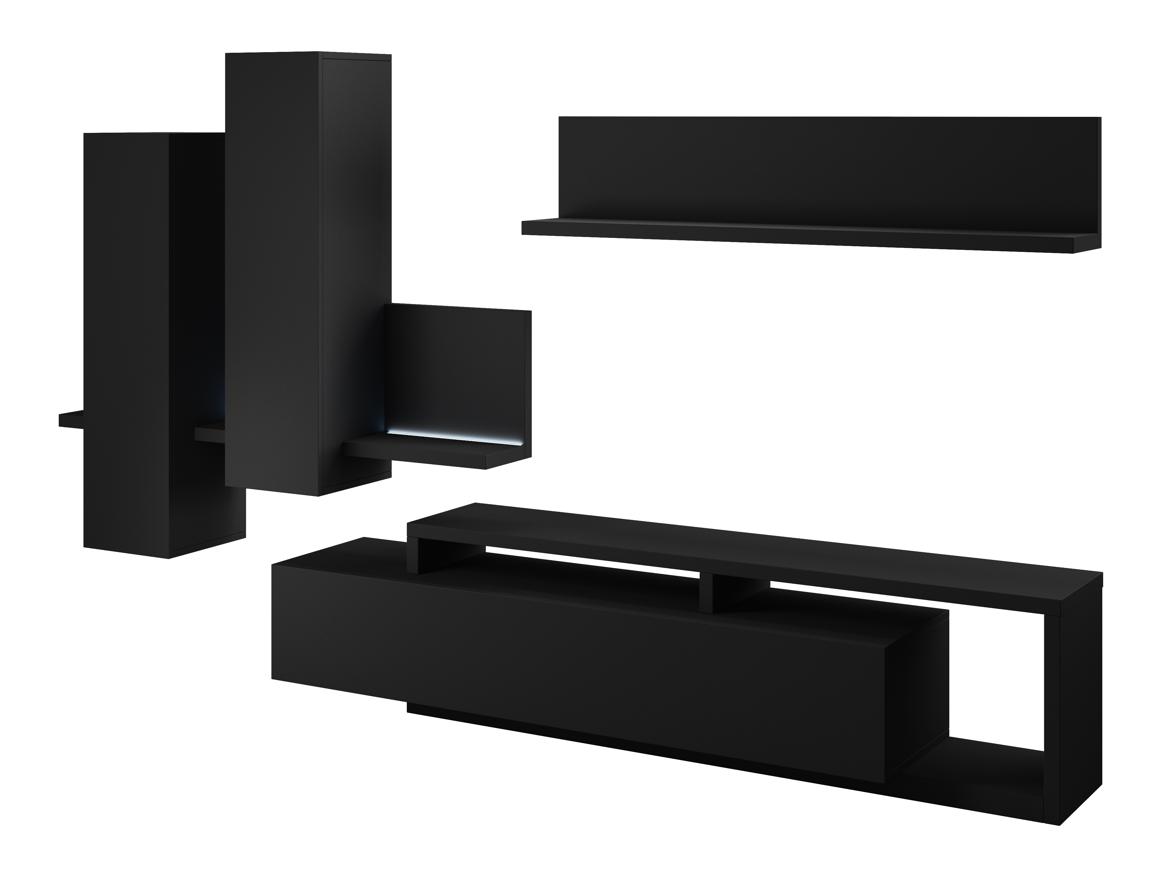 Olohuonesetti Lutiva 100 (Mattamusta)