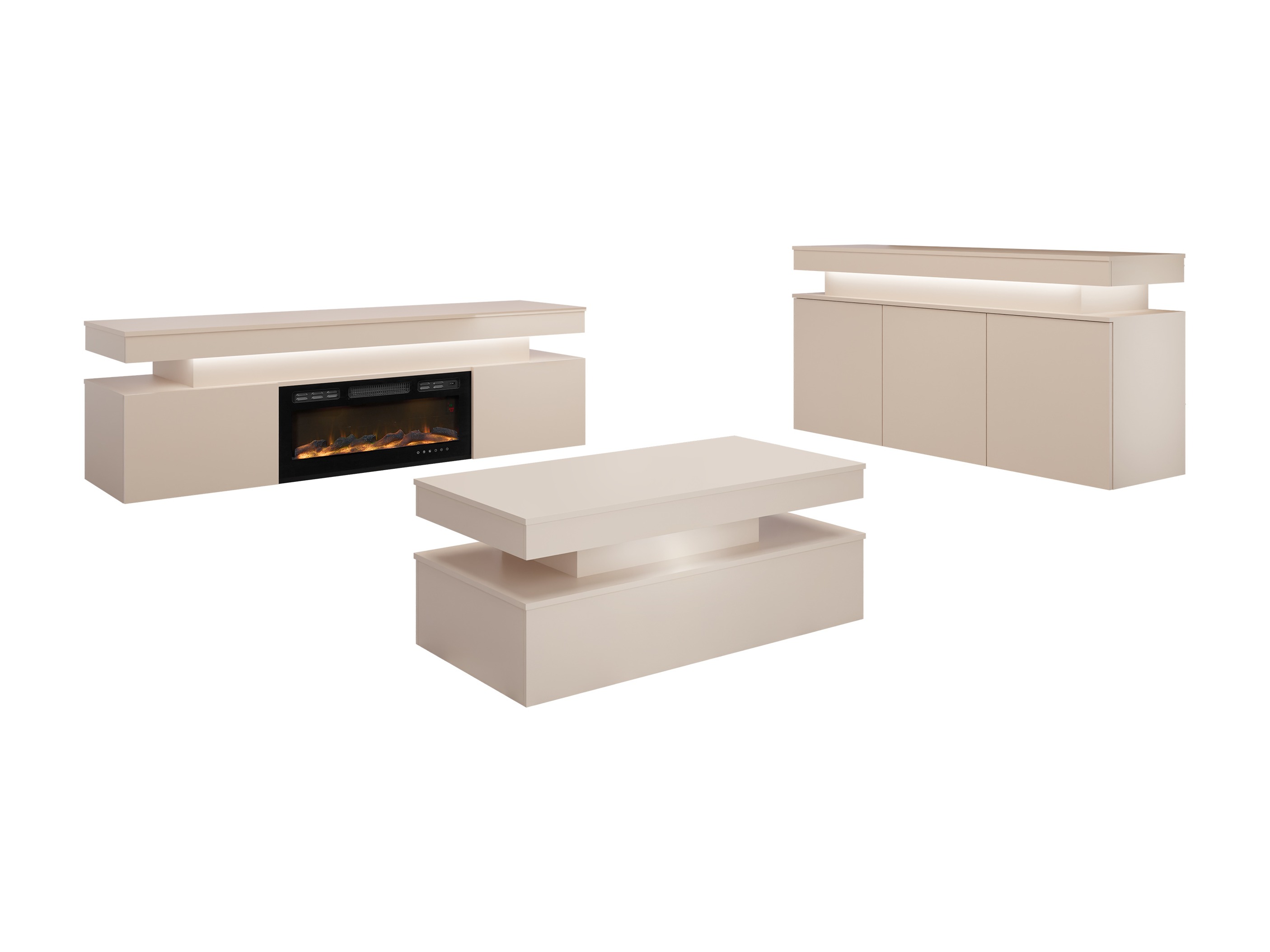 Olohuonesetti Monfero I (Vaaleanruskea)