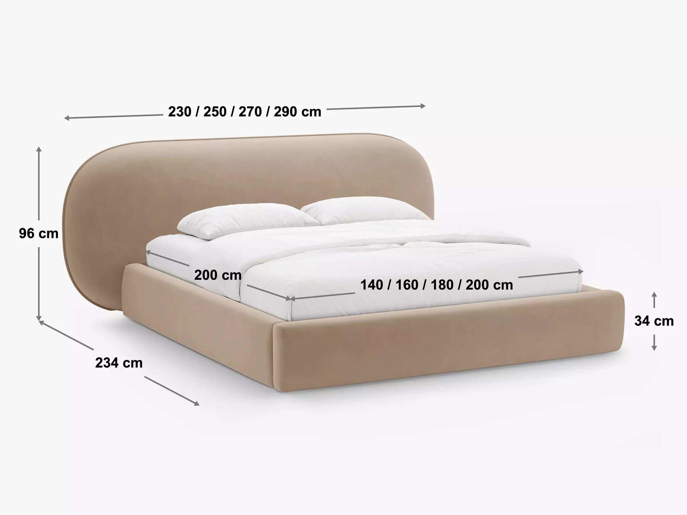 Sänky Beckley 334 (Magic Velvet 2243)