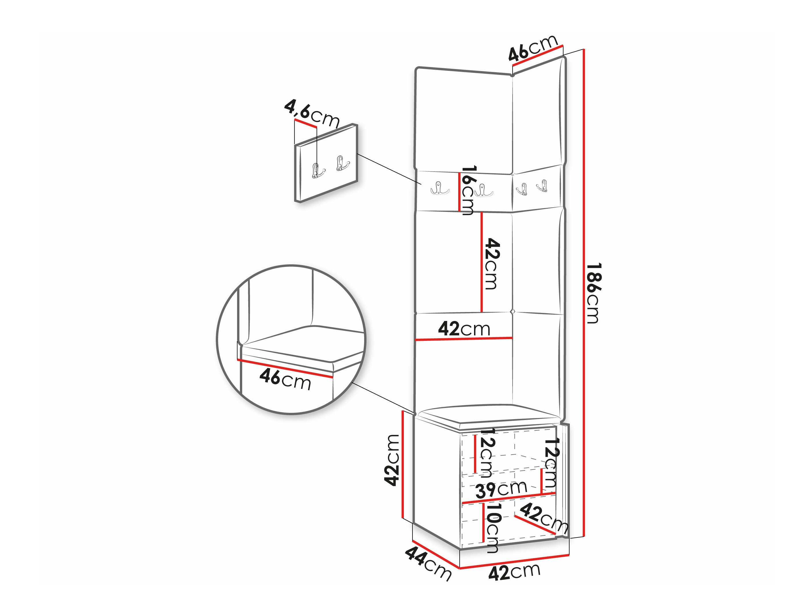 Eteissetti Hartford 347 (Valkoinen)