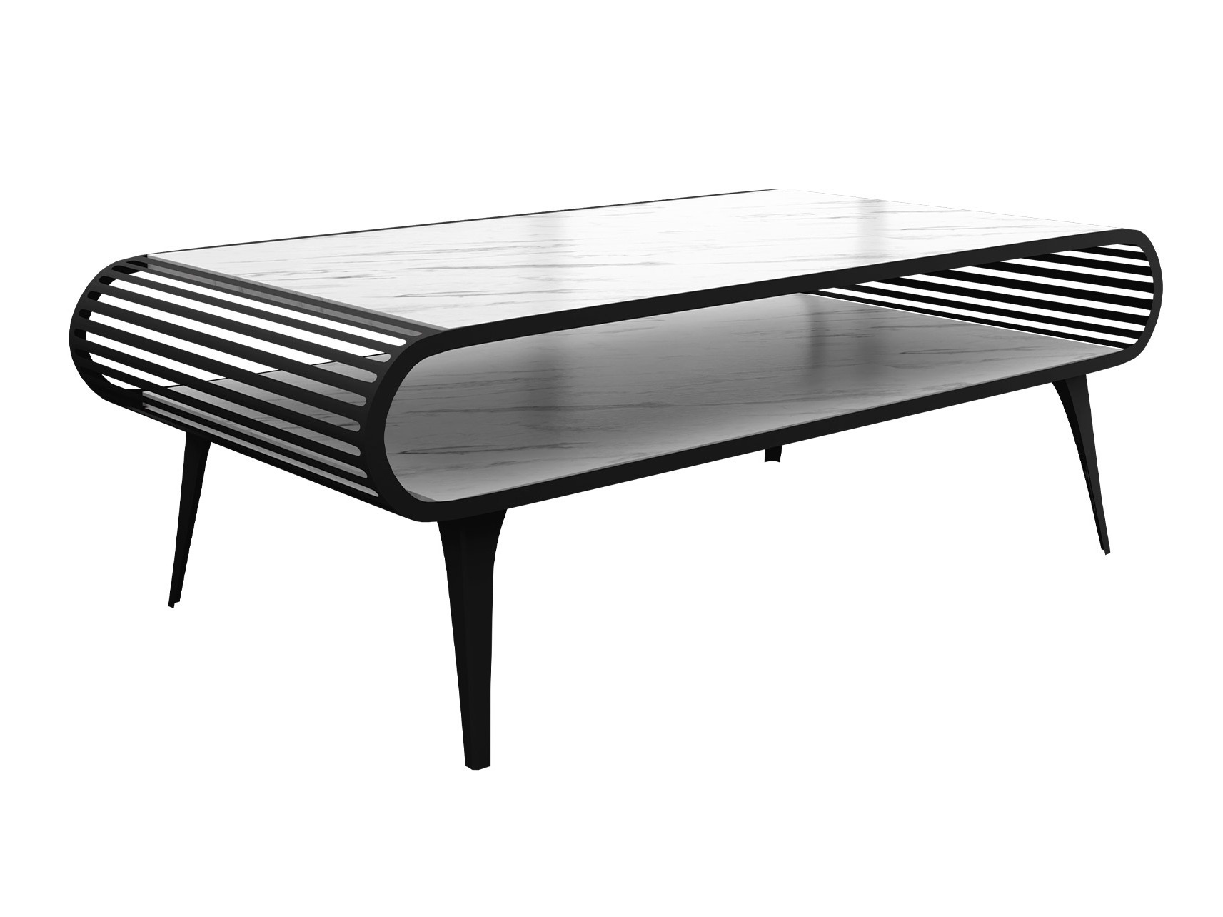 Sohvapöytä Oswego 161 (Valkoinen marmori)