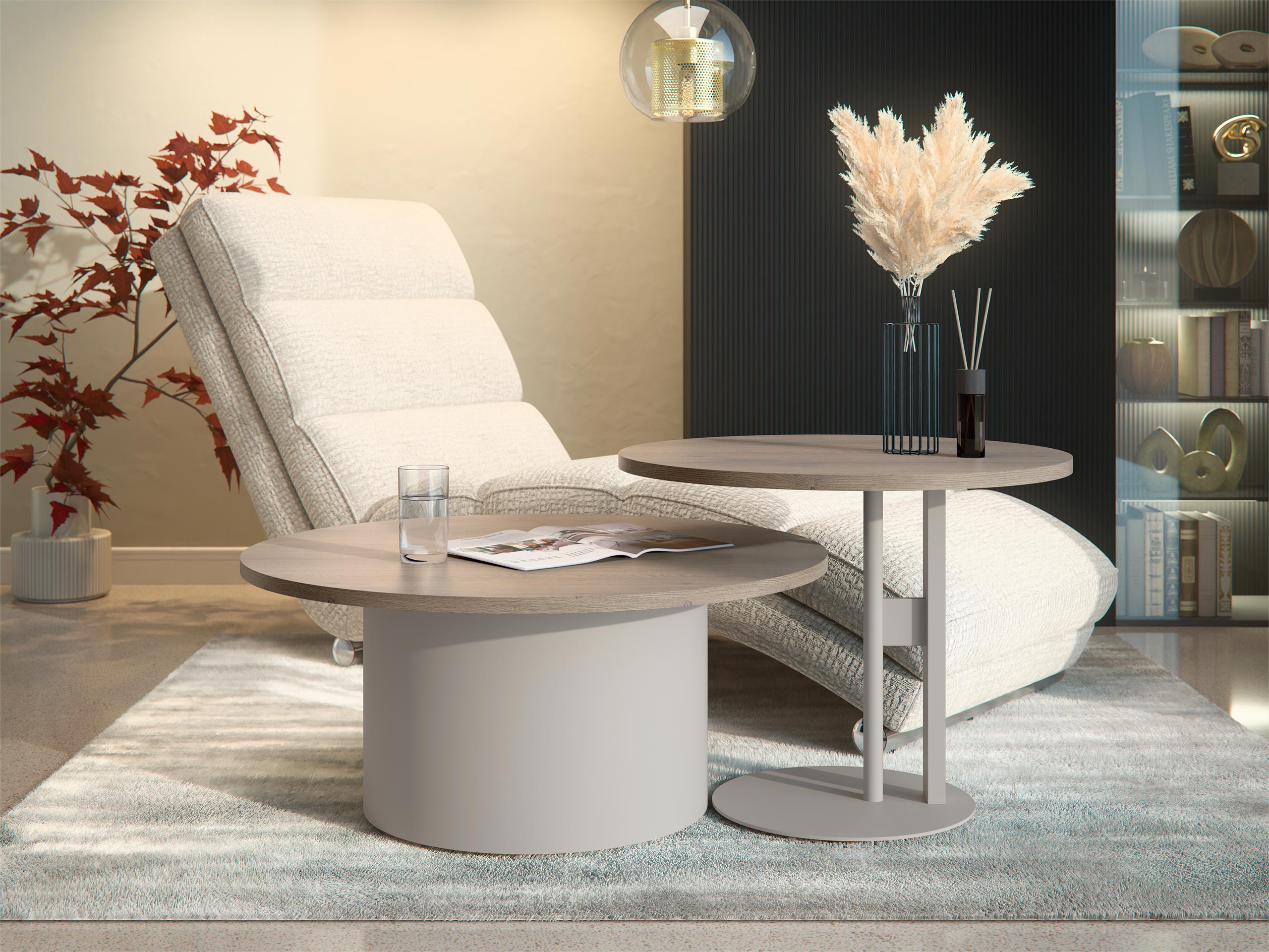 Sohvapöytäsetti Oswego 160 (Tammi)