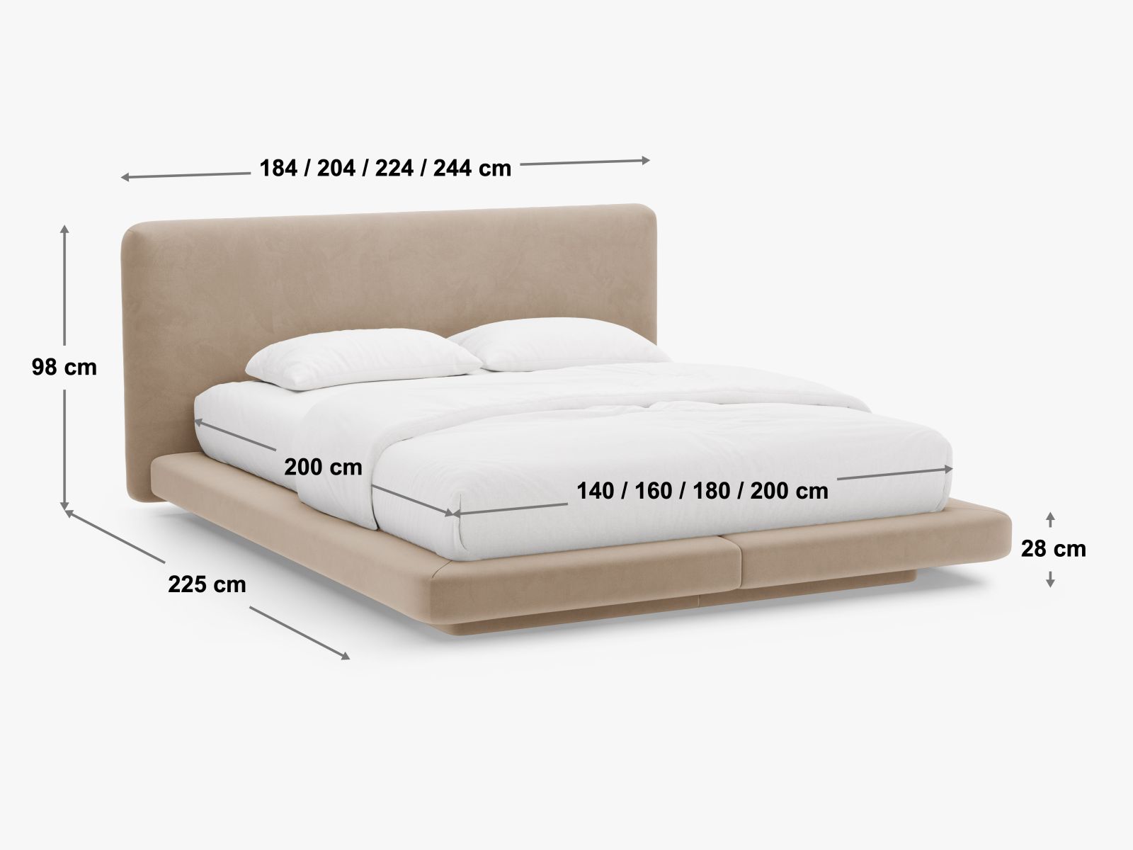 Sänky Beckley 336 (Magic Velvet 2239)