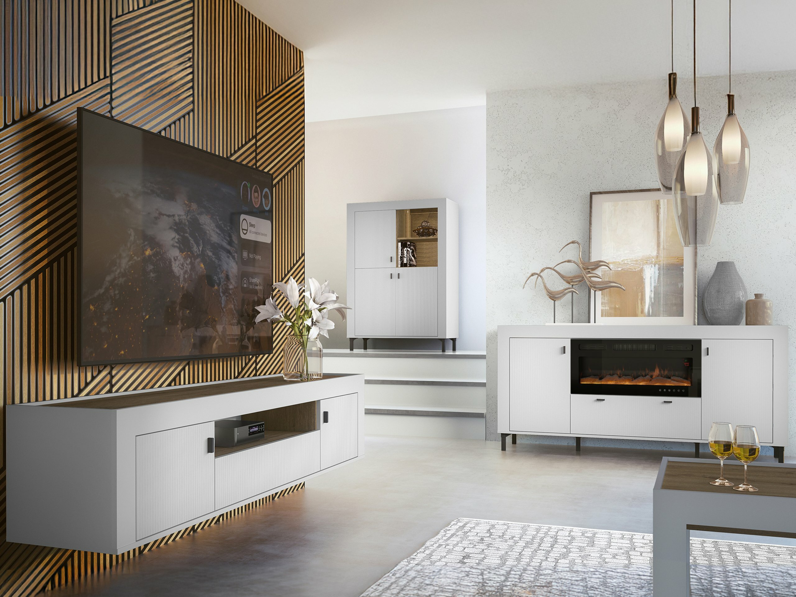 Olohuonesetti Mormavu 115 (Matta valkoinen)