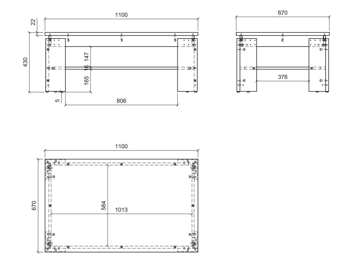 Sohvapöytä Numeri 105