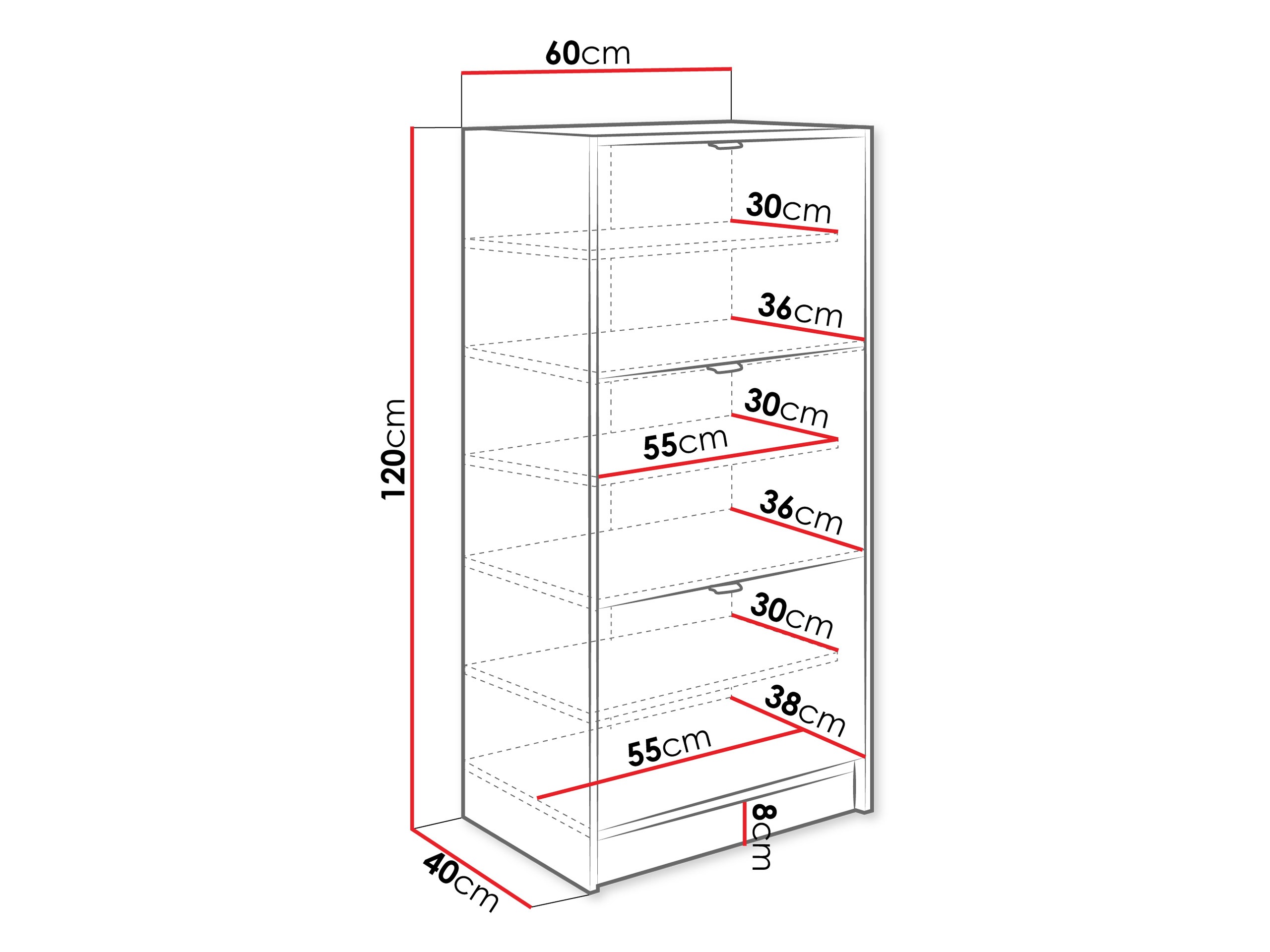 Kenkäkaappi Comfivo Velal III (Valkoinen)