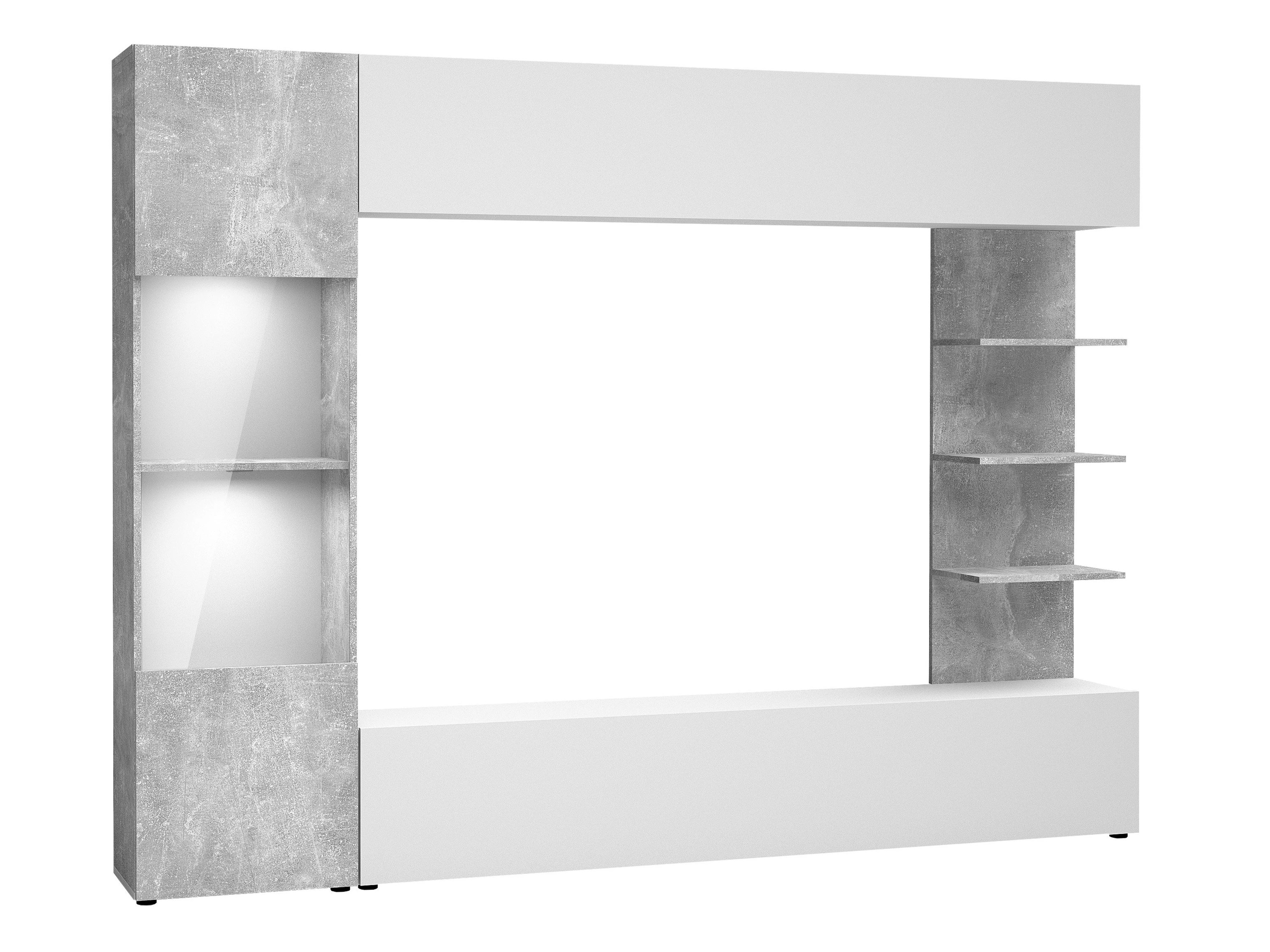 Olohuonesetti Comfivo 210 (Valkoinen + Betoni)