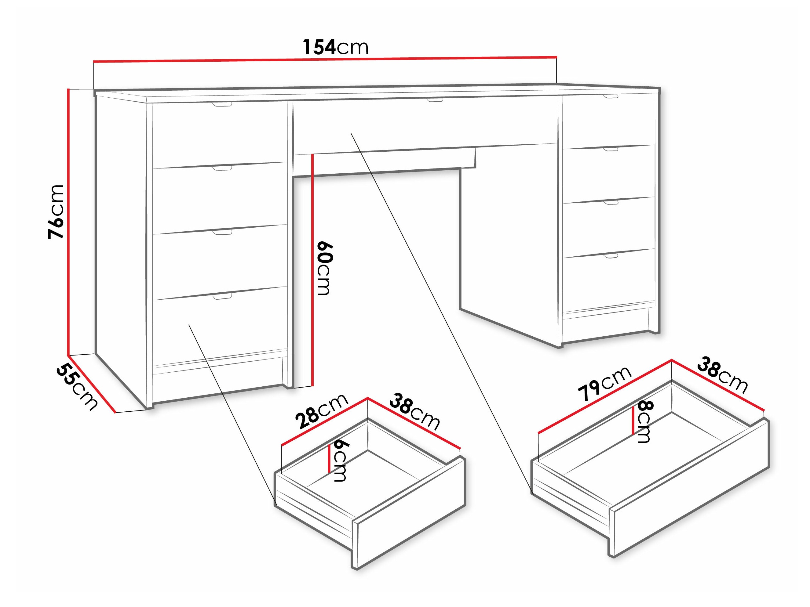 Työpöytä Comfivo Larmire 110 (Beige)