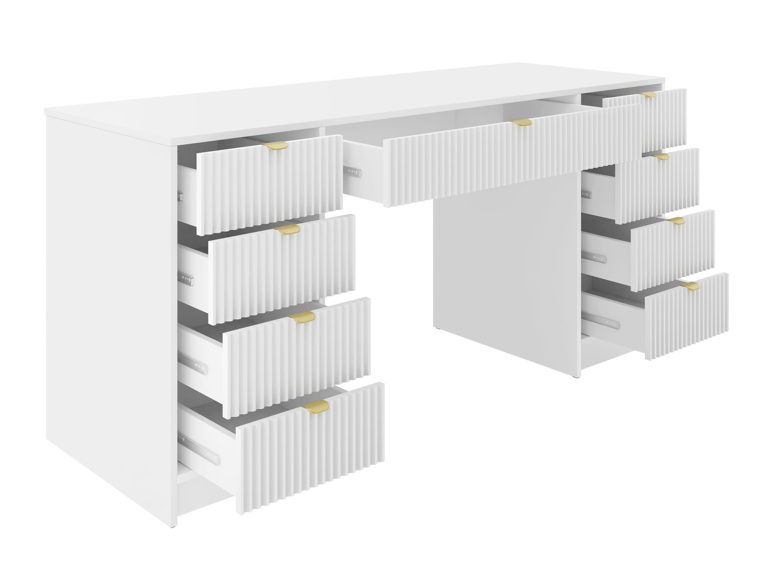 Työpöytä Comfivo Larmire 110 (Valkoinen)