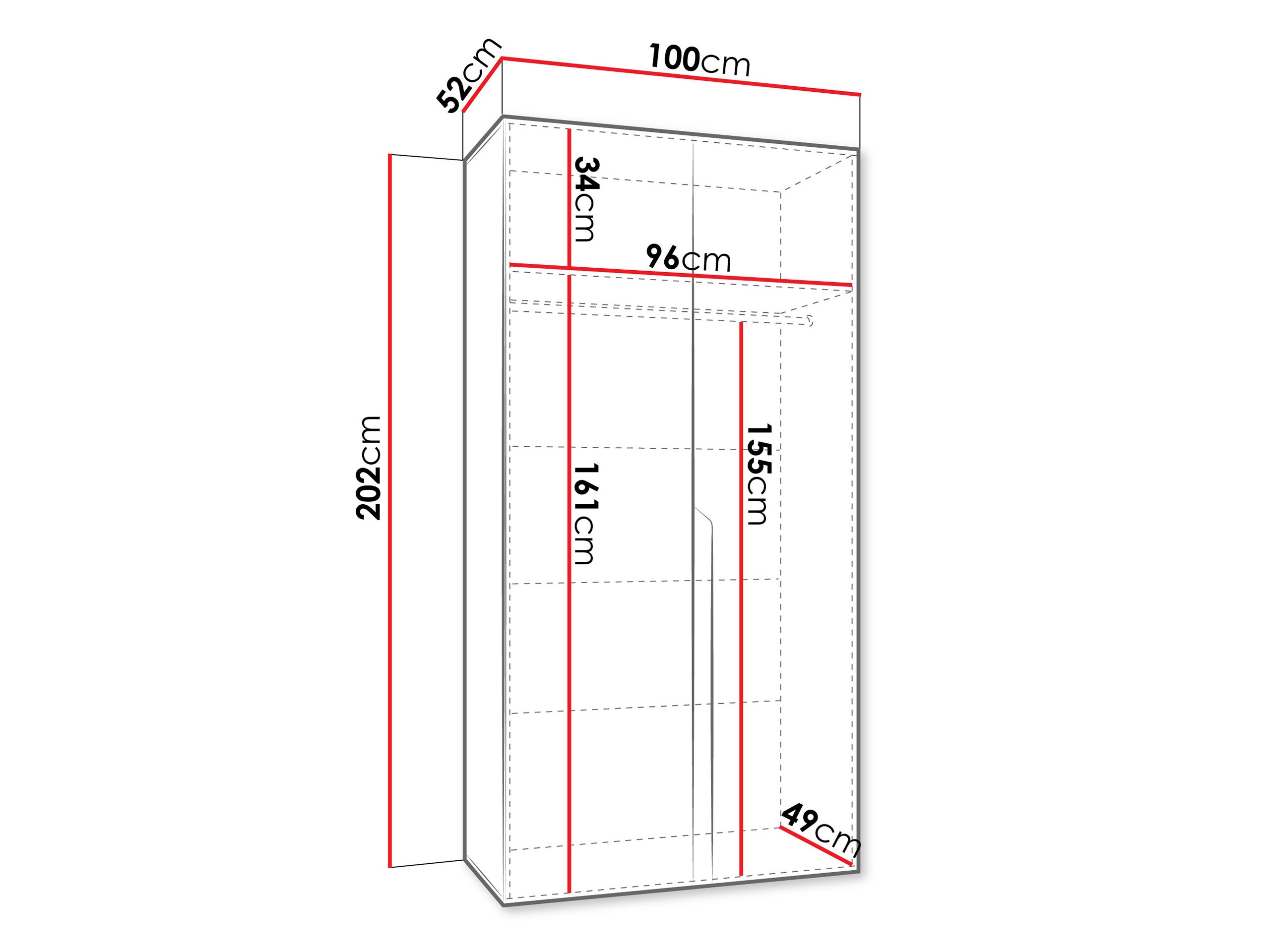 Vaatekaappi Hartford 579 (Kashmir)