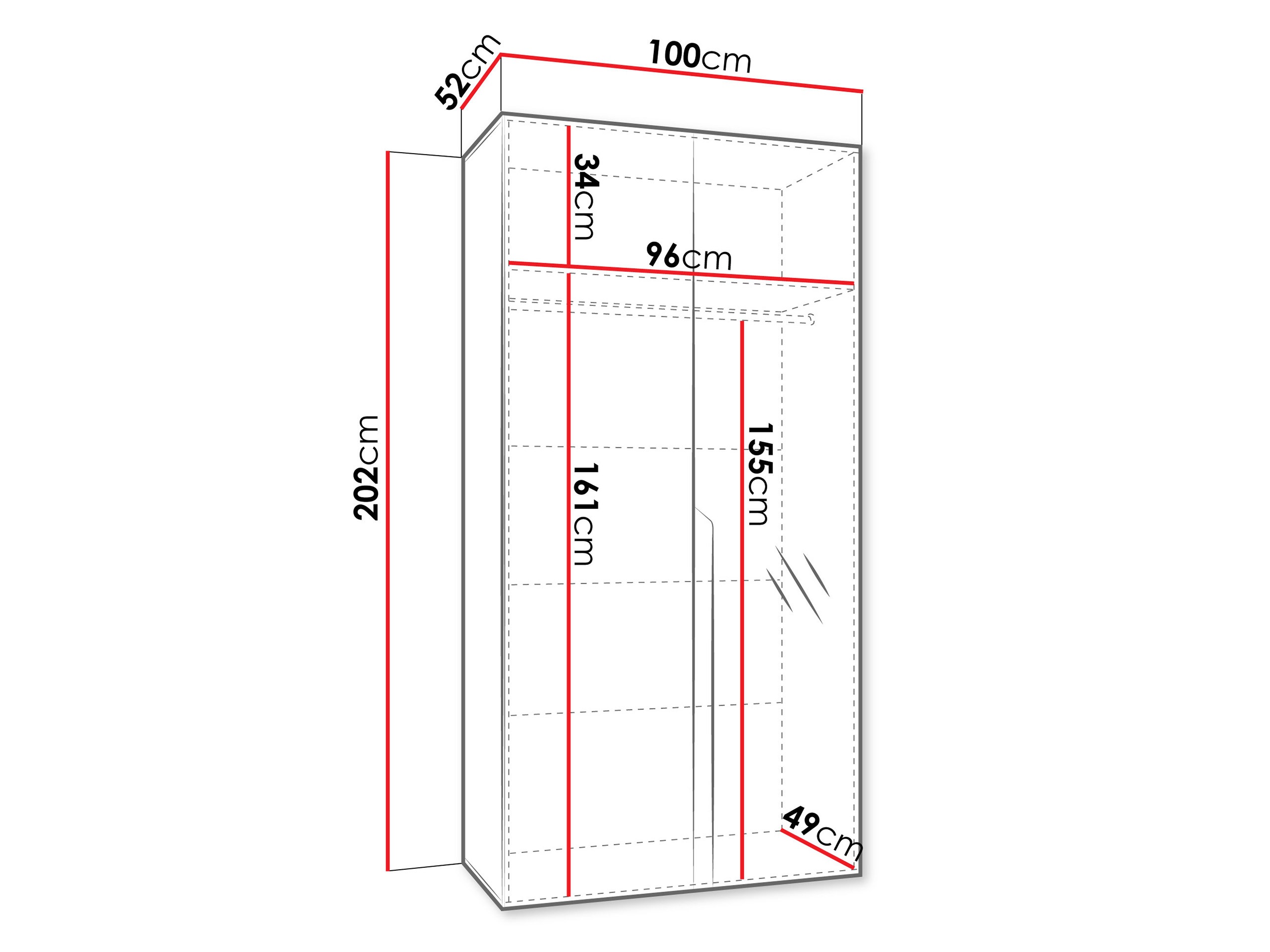 Vaatekaappi Hartford 584 (Kashmir)