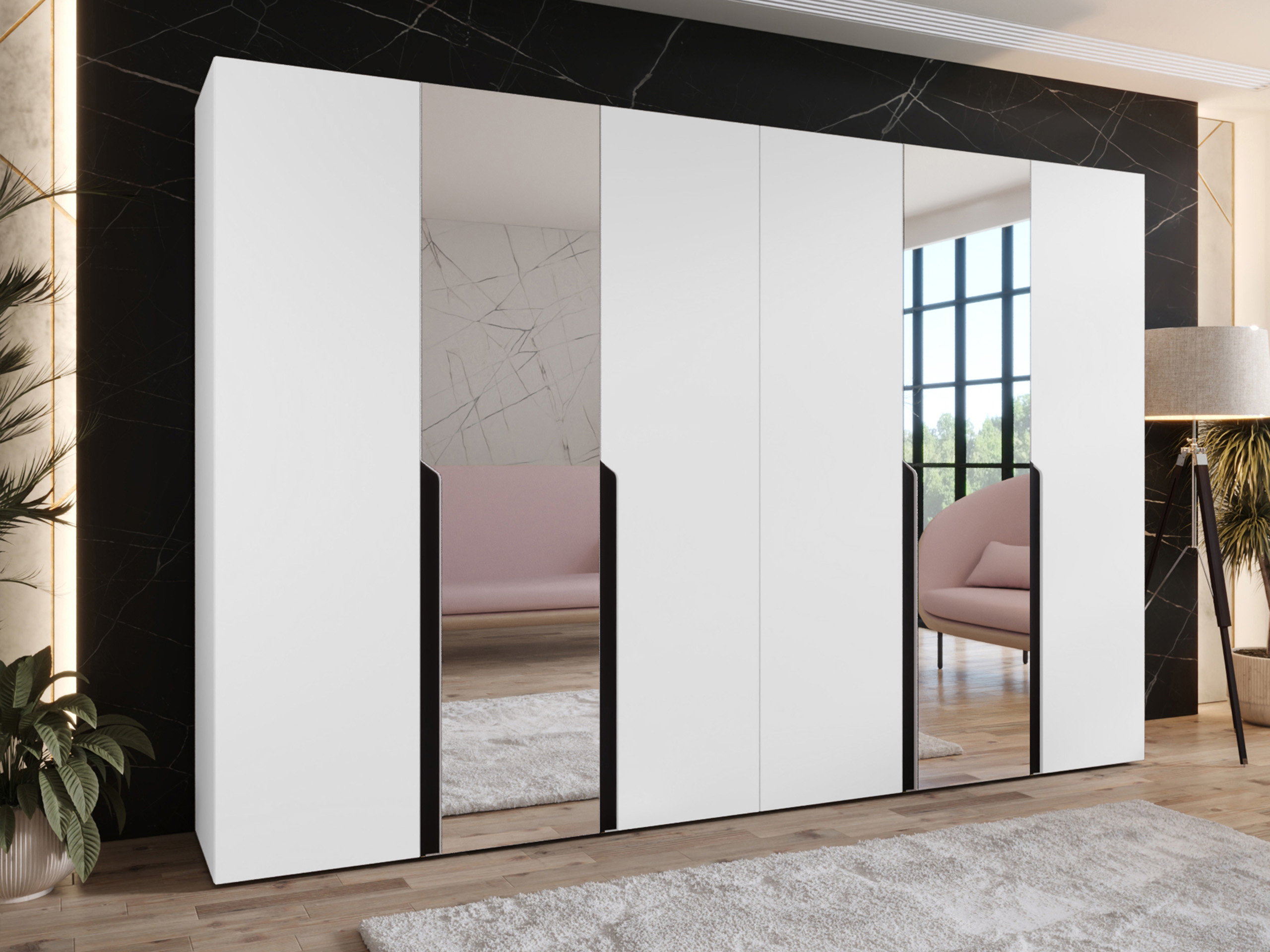 Vaatekaappi Hartford 588 (Valkoinen)