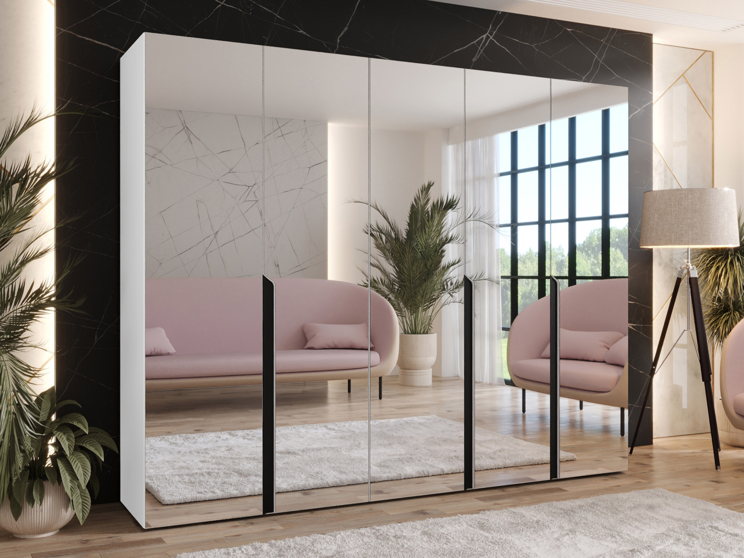 Vaatekaappi Hartford 592 (Valkoinen)