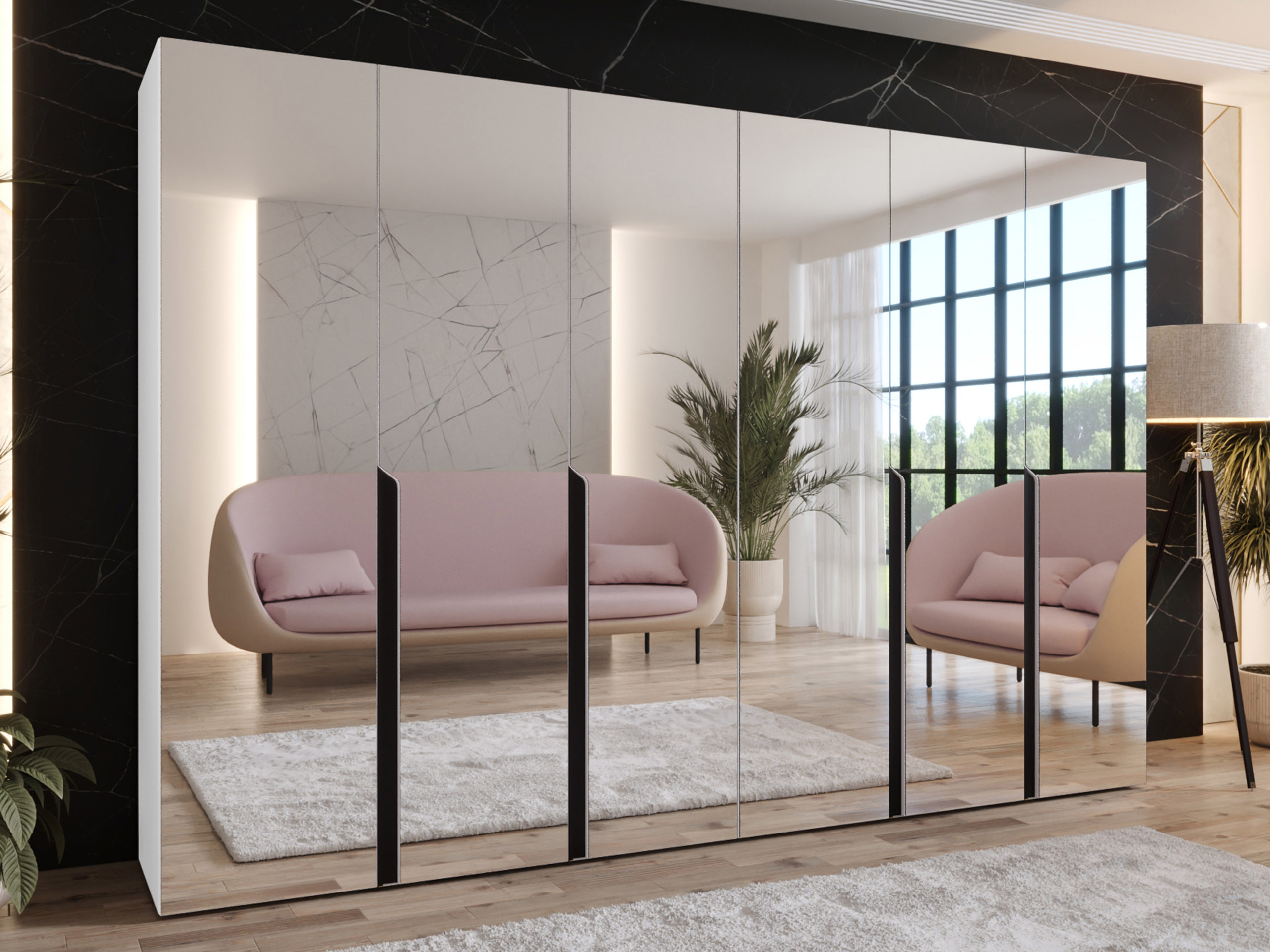 Vaatekaappi Hartford 593 (Valkoinen)